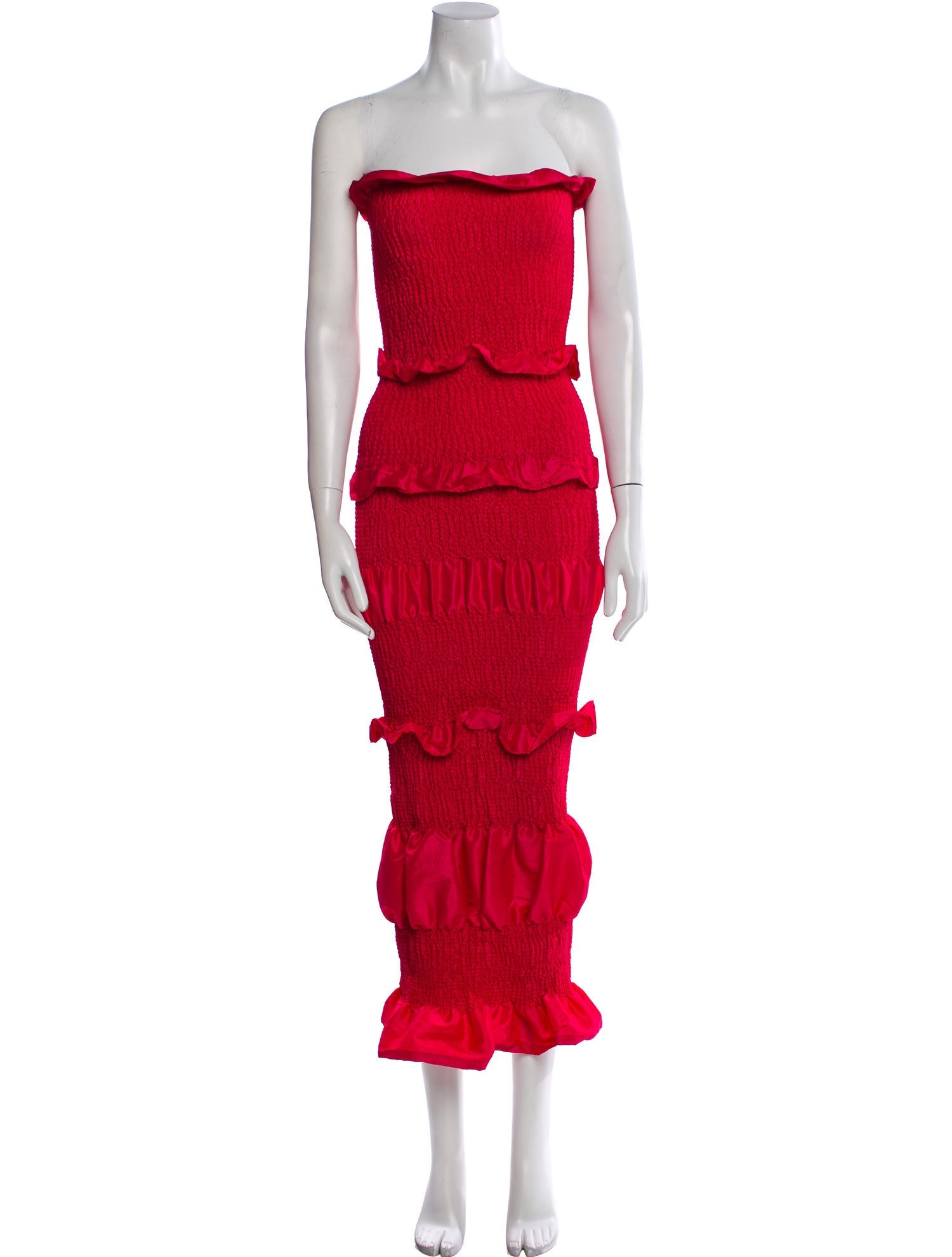 Vintage - Unbranded Strapless Midi Length Dress