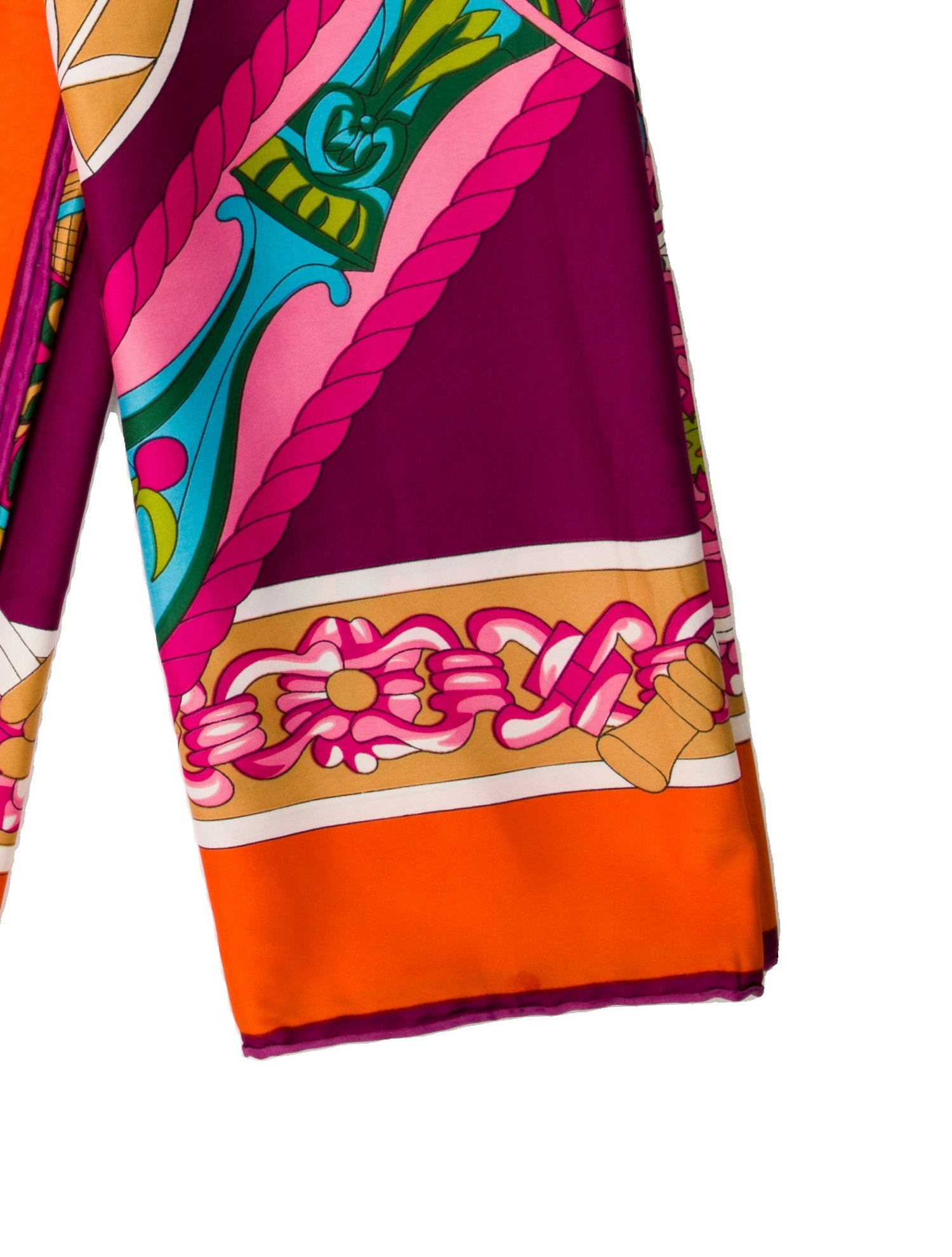 Vintage - Unbranded Le Mors "A La Conétable" Silk Shawl