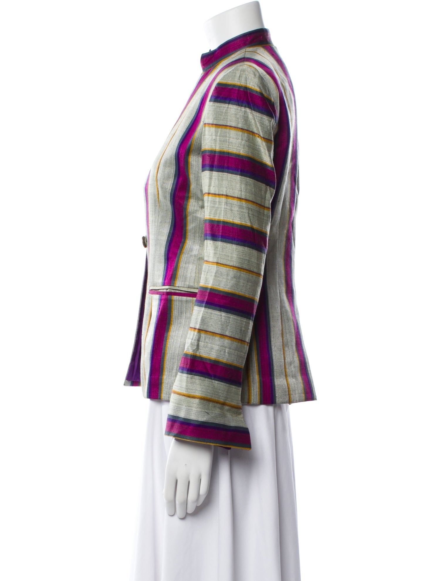 Vintage - Unbranded Striped Coat