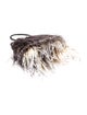 Moo Roo Ostrich Feather Top Handle Bag