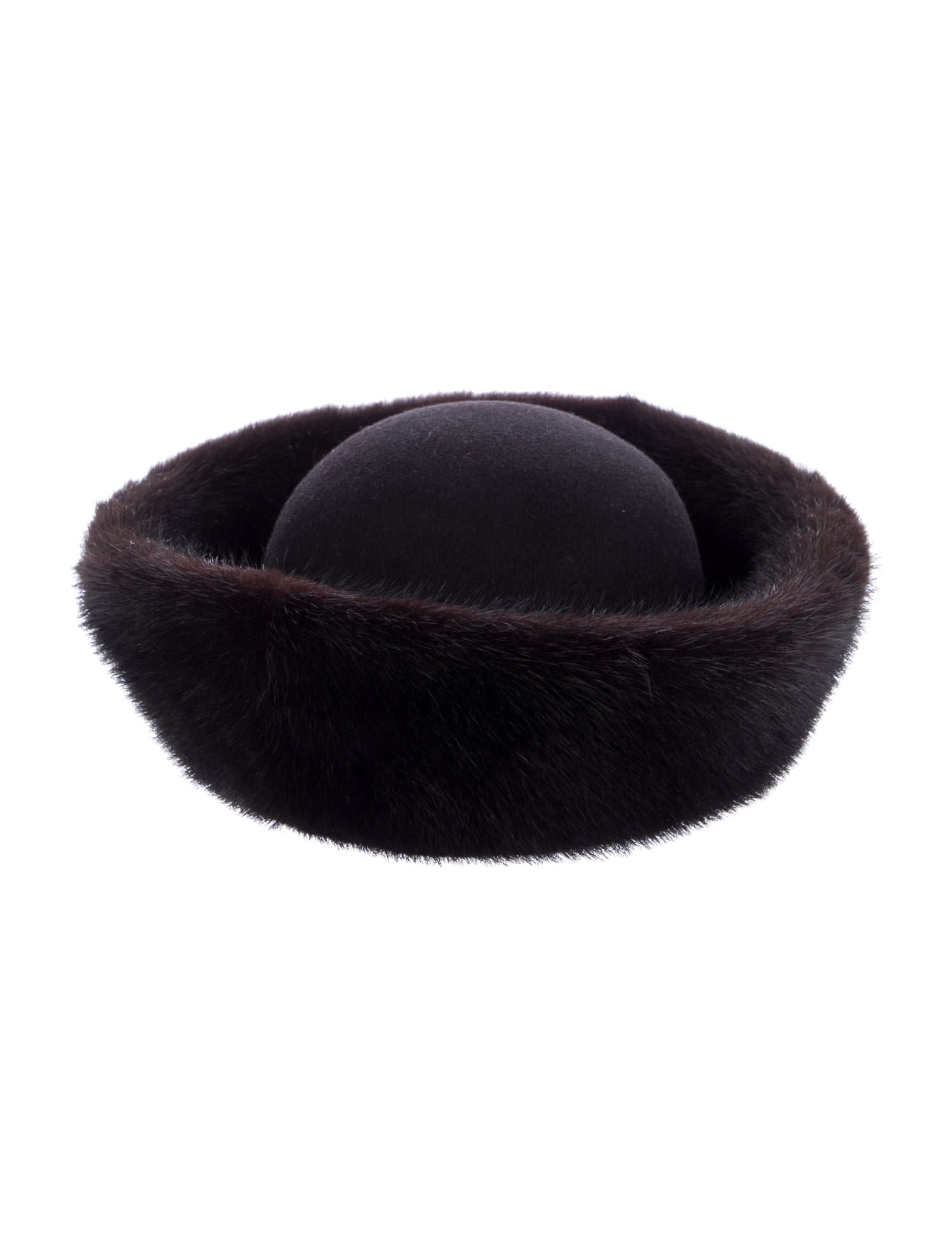 Vintage - Unbranded Mink Fur Trimmed Hat