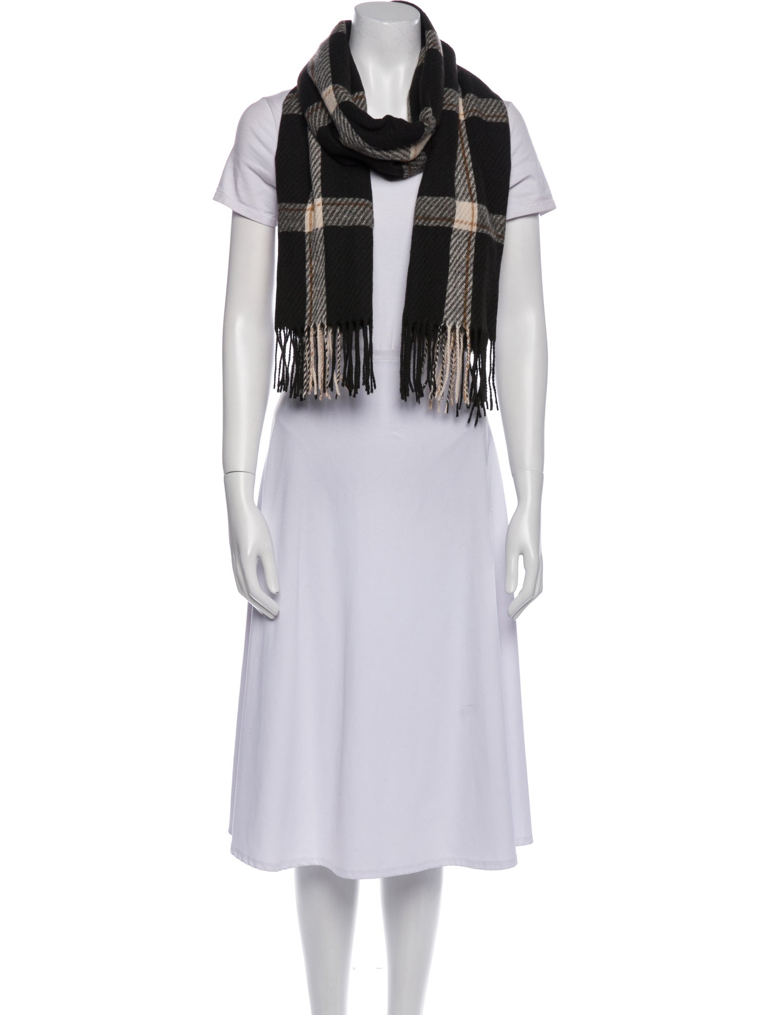 Vintage - Unbranded Wool Striped Scarf