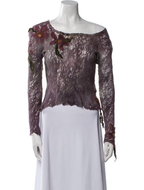 Robin Kaplan Late 2000's - Early 2010's Wool Sweater