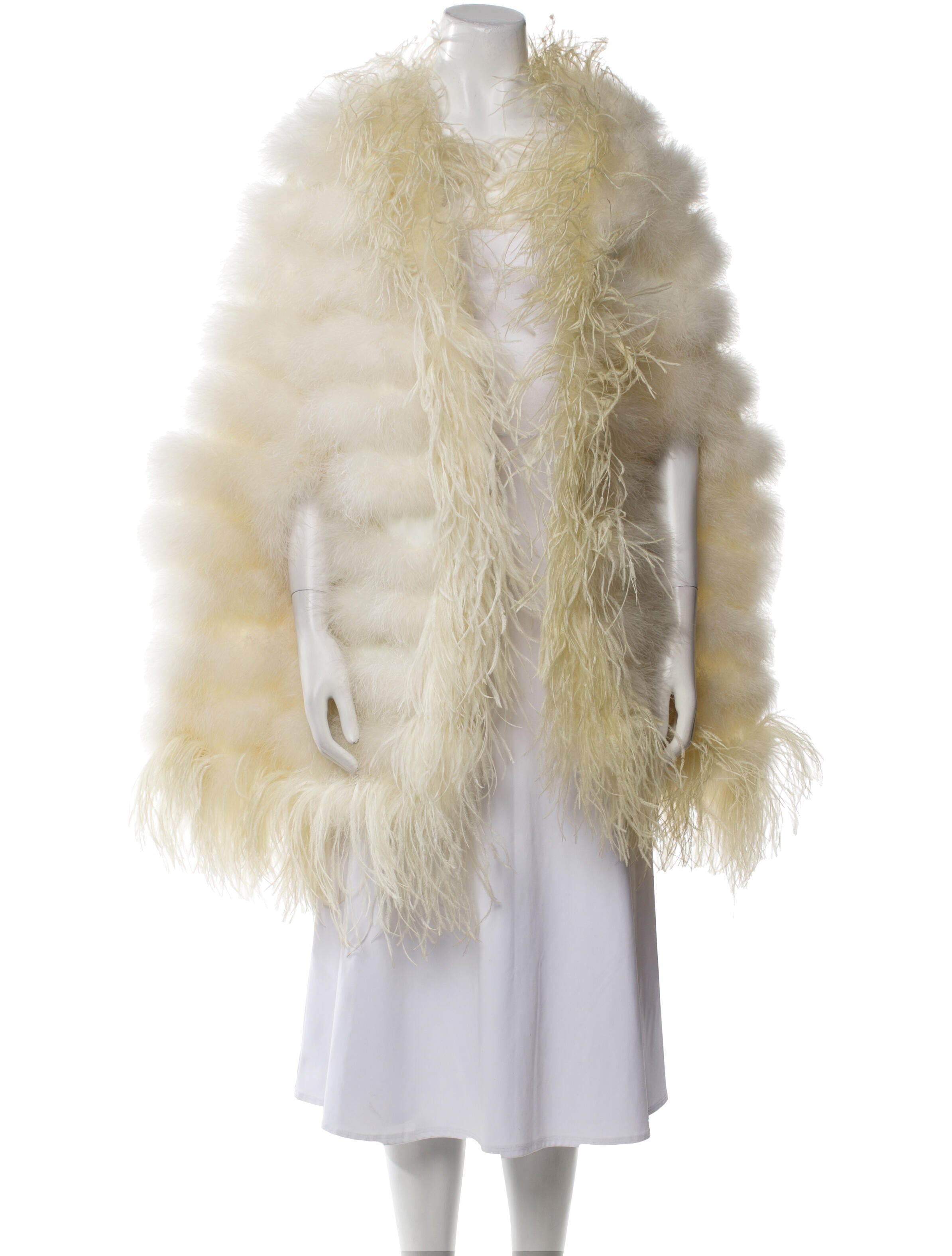 Vintage - Unbranded Vintage Ostrich Feather Cape