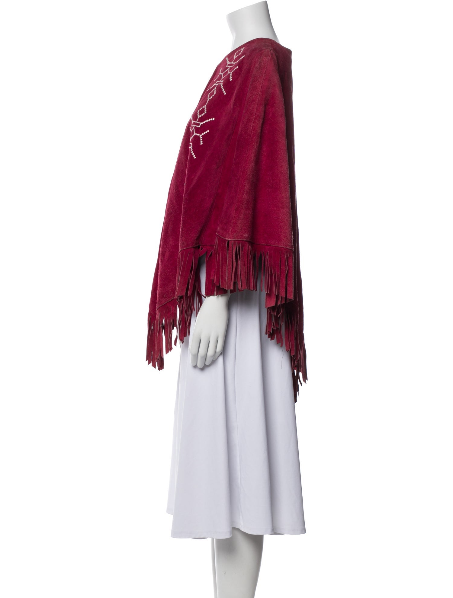 Vintage - Unbranded Leather Printed Coat