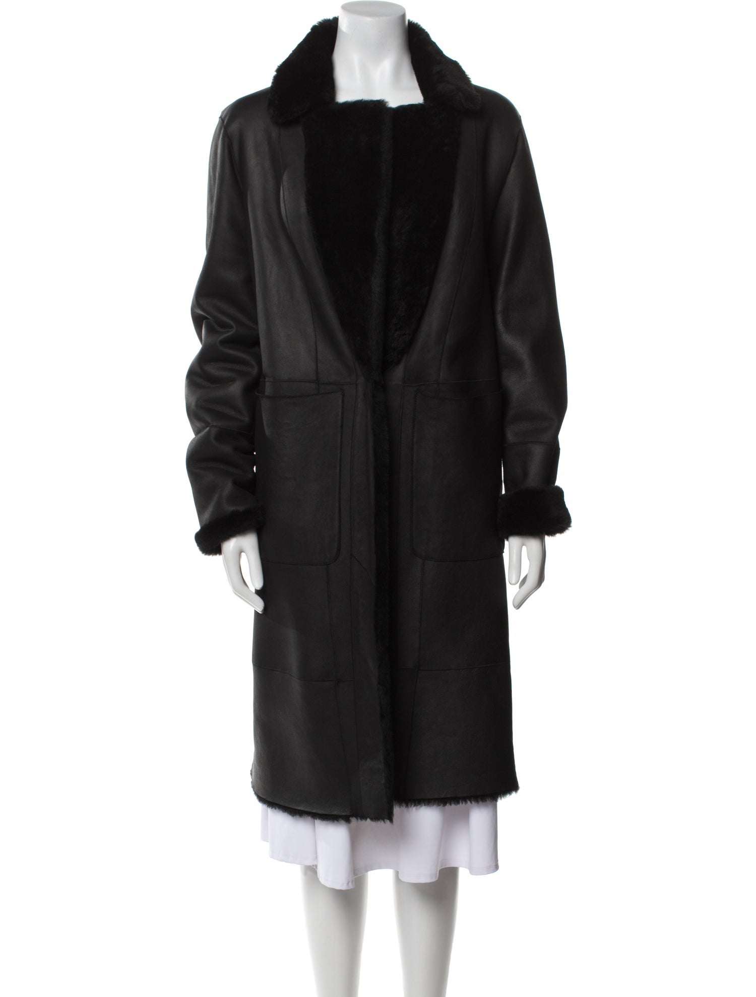 Vintage - Unbranded Leather Fur Coat