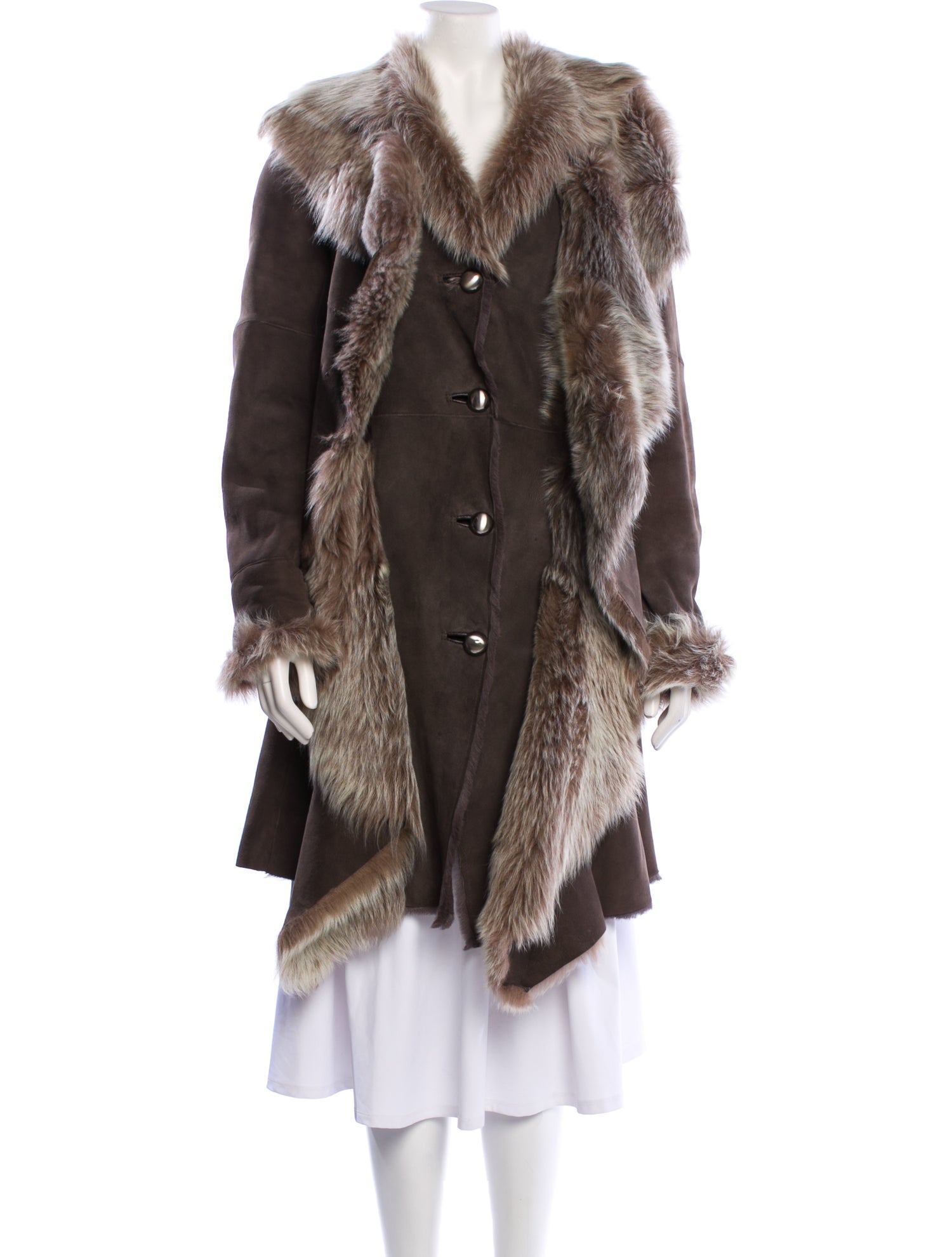 Vintage - Unbranded Lambskin Faux Fur Coat