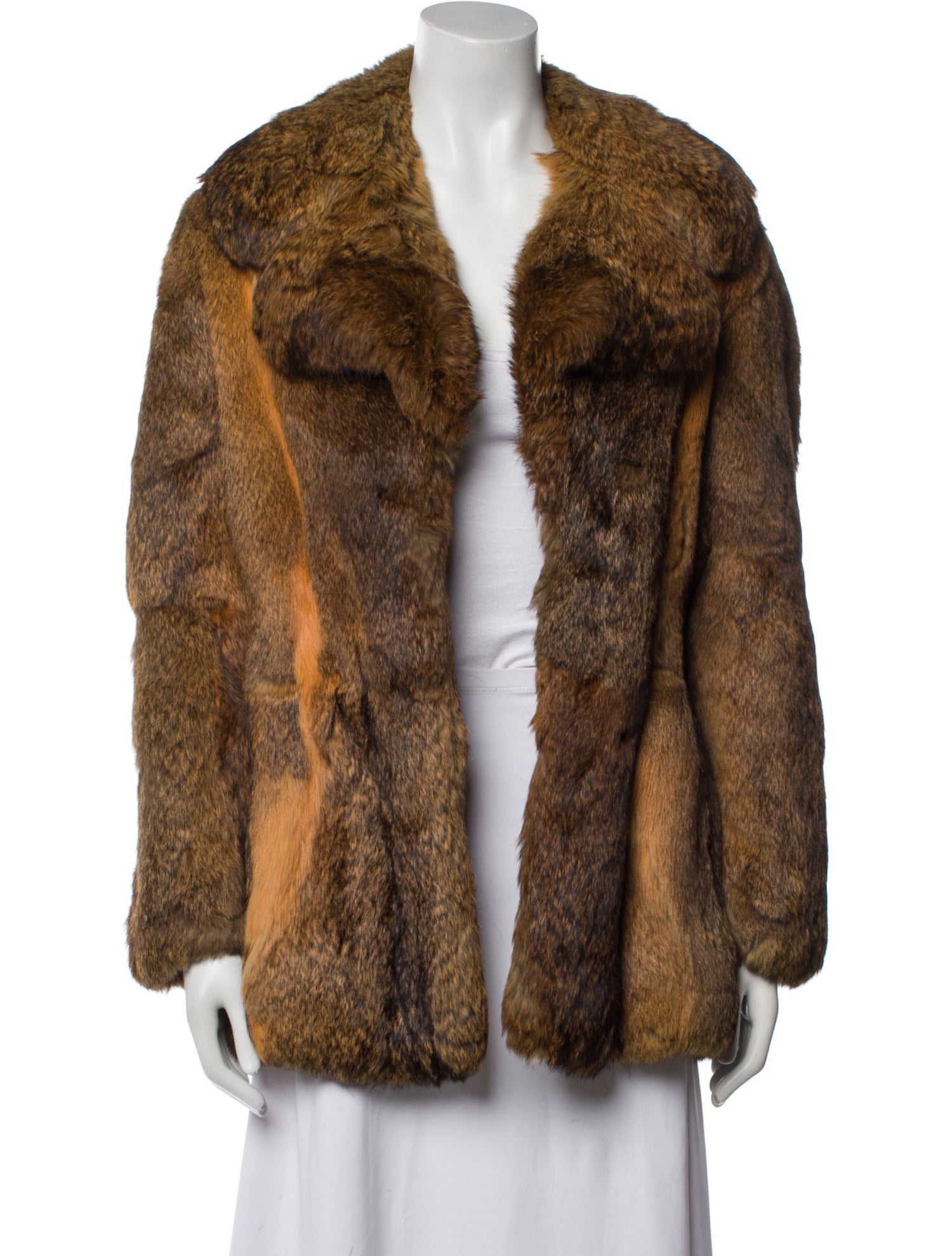 Vintage - Unbranded Printed Fur Coat