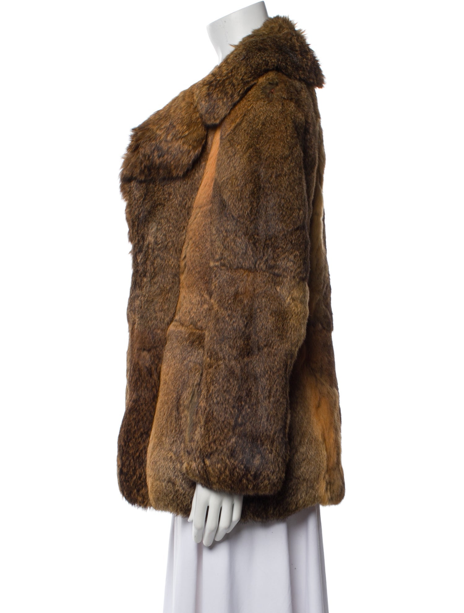 Vintage - Unbranded Printed Fur Coat