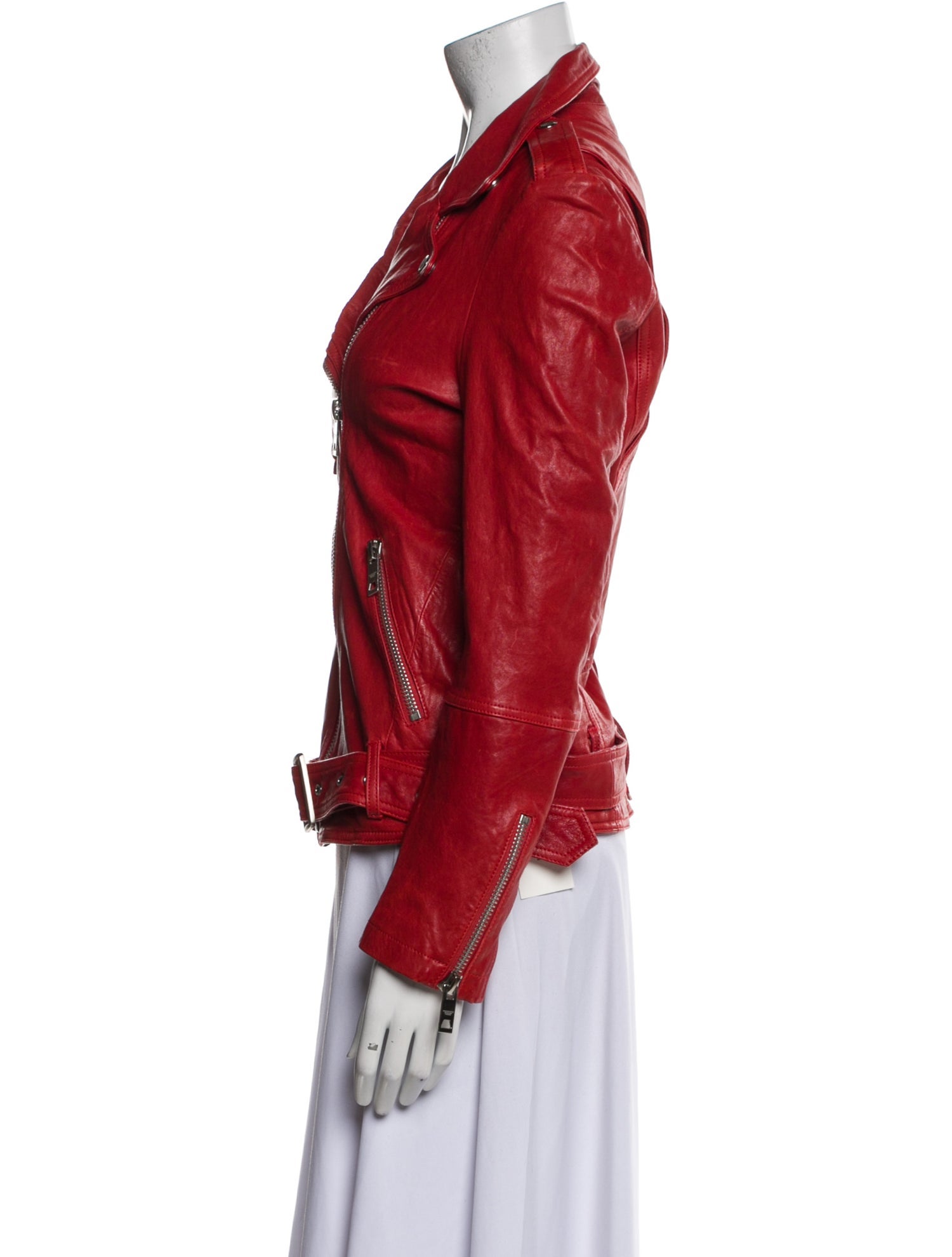 Vintage - Unbranded Leather Biker Jacket