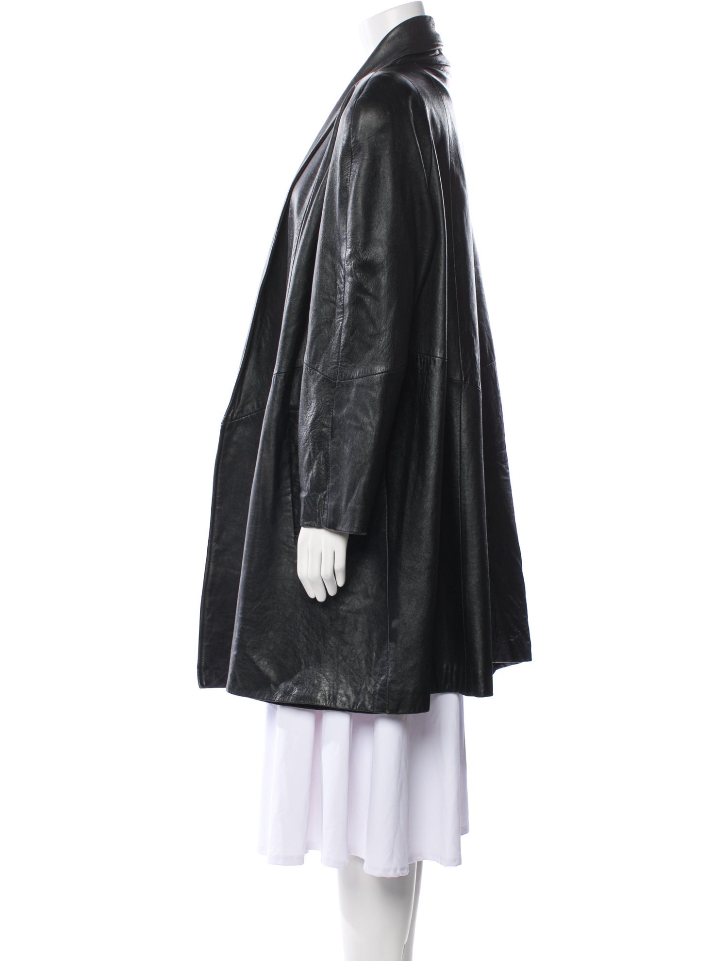 Vintage - Unbranded Vintage Leather Faux Fur Coat