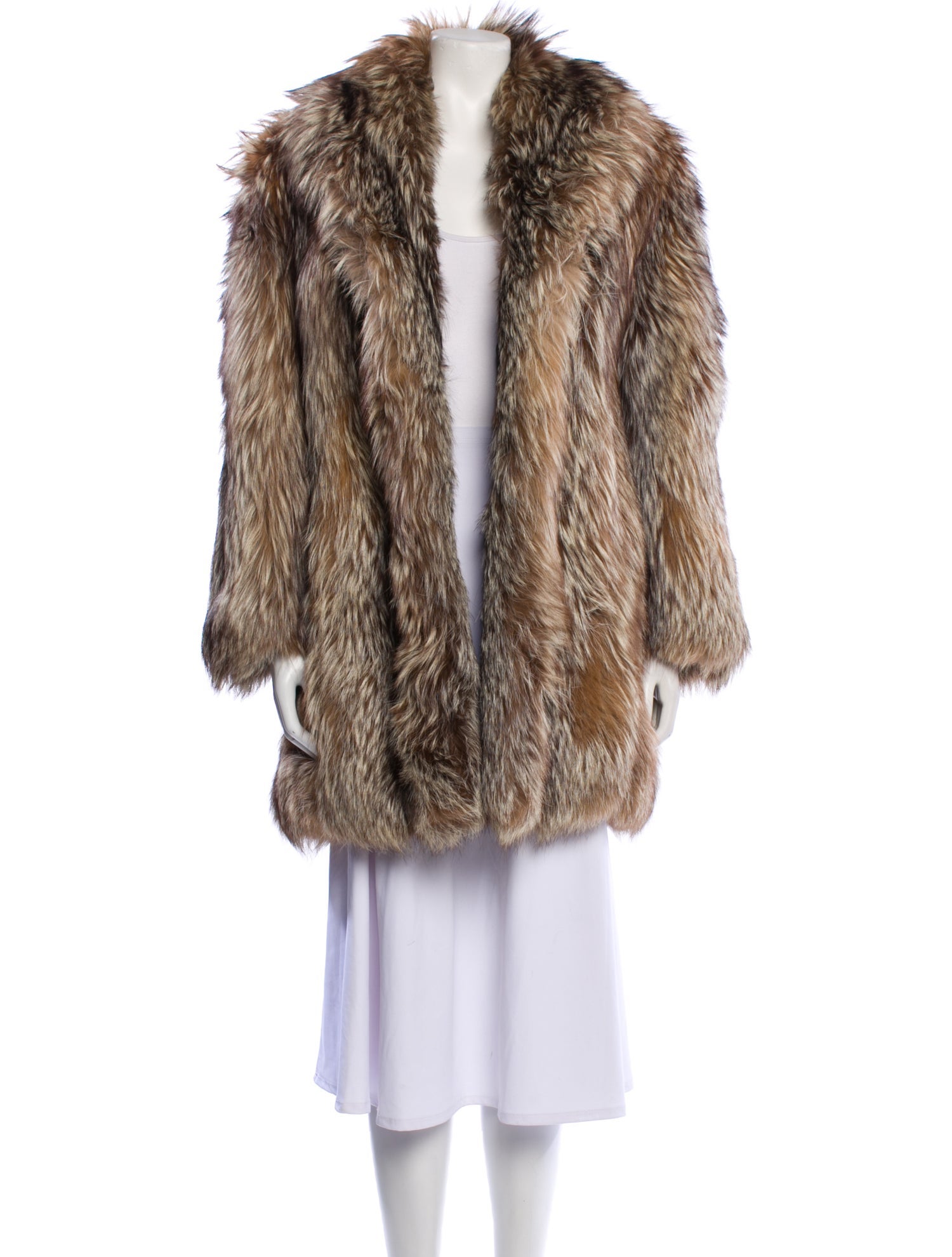 Vintage - Unbranded Fur Animal Print Fur Coat