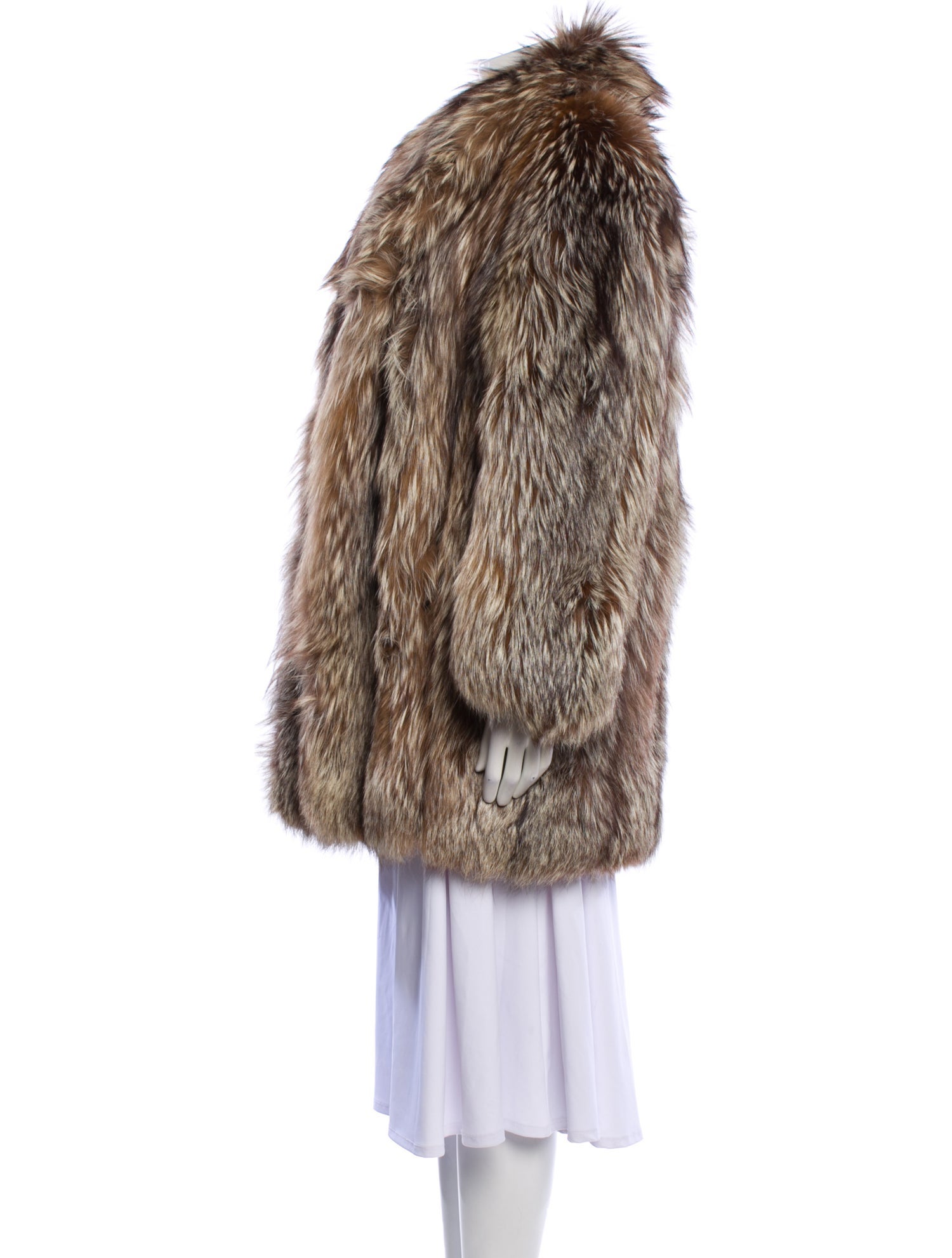 Vintage - Unbranded Fur Animal Print Fur Coat