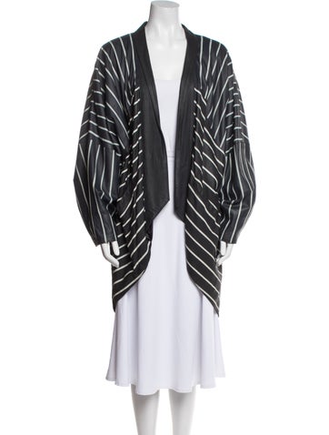 Vintage - Unbranded Coats Striped Coat M