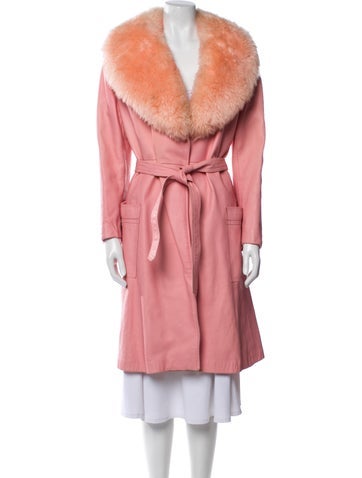 Vintage - Unbranded Coats Leather Fur Coat L