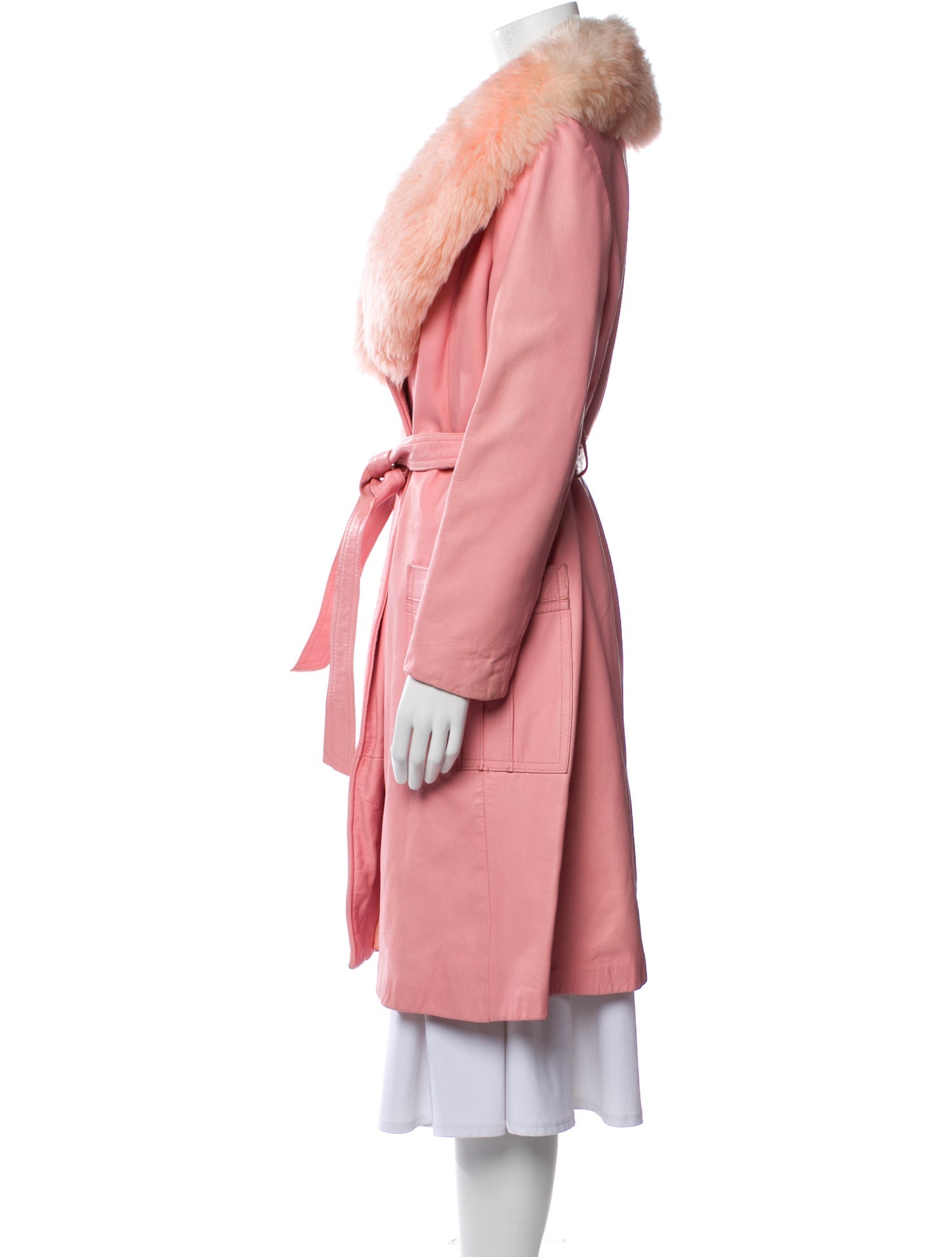 Vintage - Unbranded Leather Fur Coat