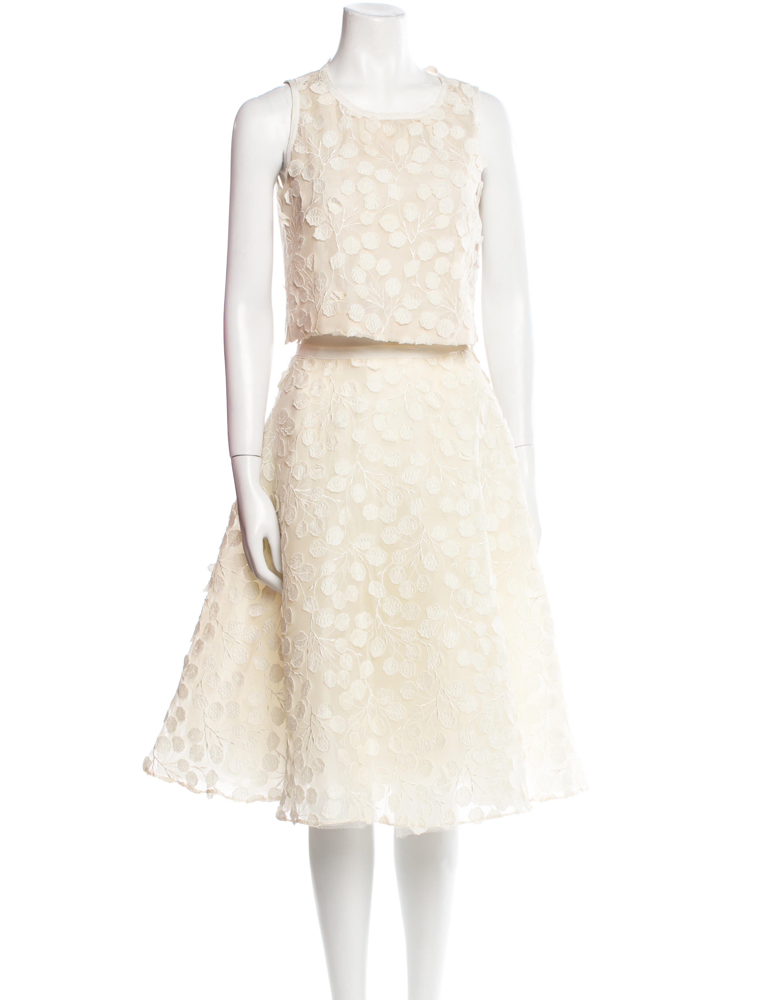 Vintage - Unbranded Vintage Embroidered Accent Skirt Set