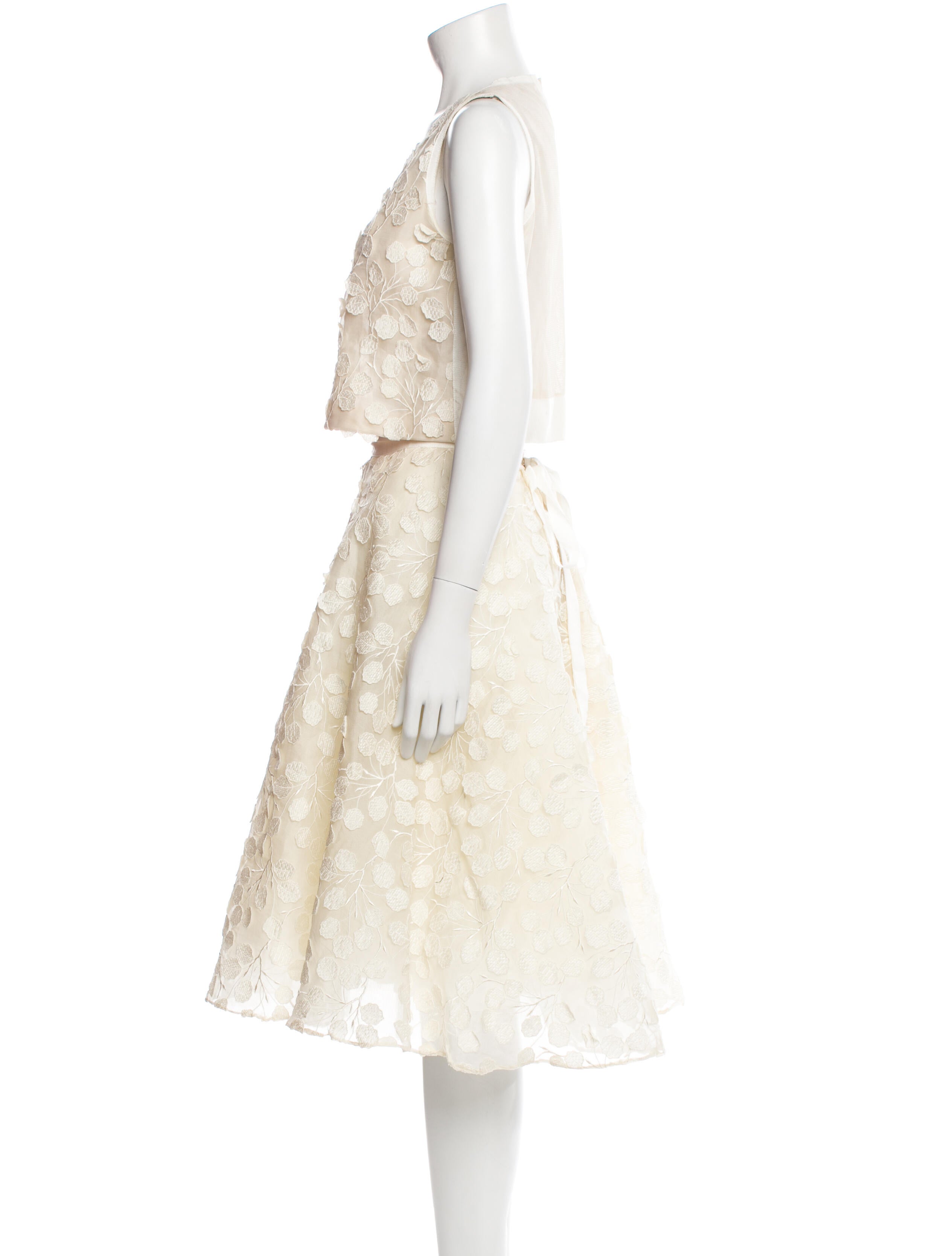 Vintage - Unbranded Vintage Embroidered Accent Skirt Set