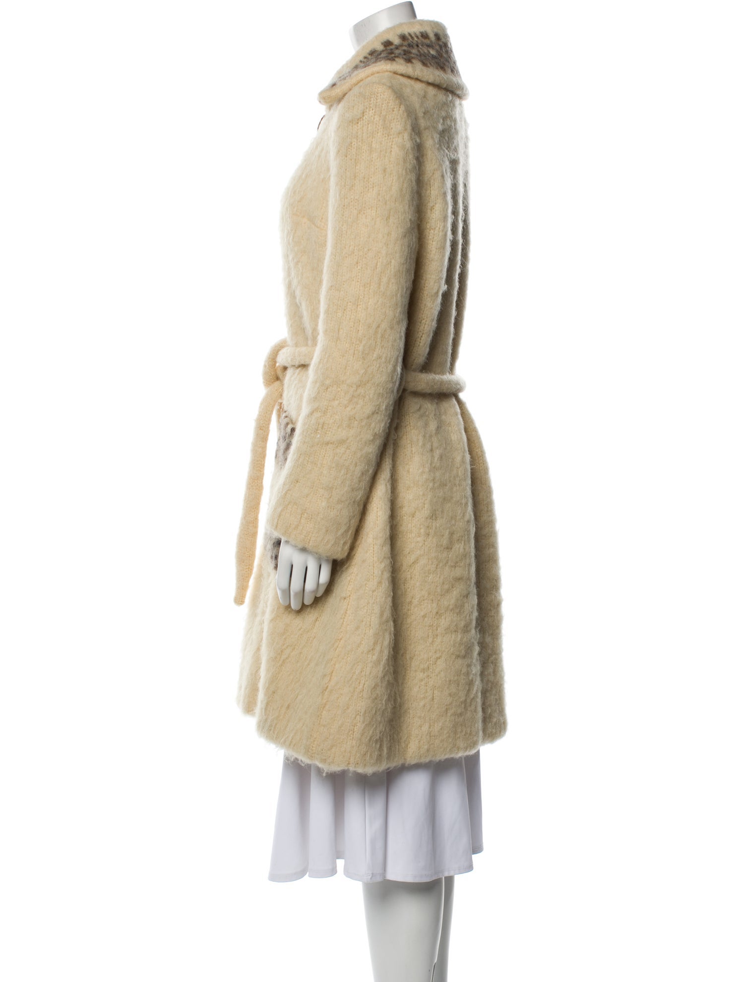 Vintage - Unbranded Vintage Wool Faux Fur Coat