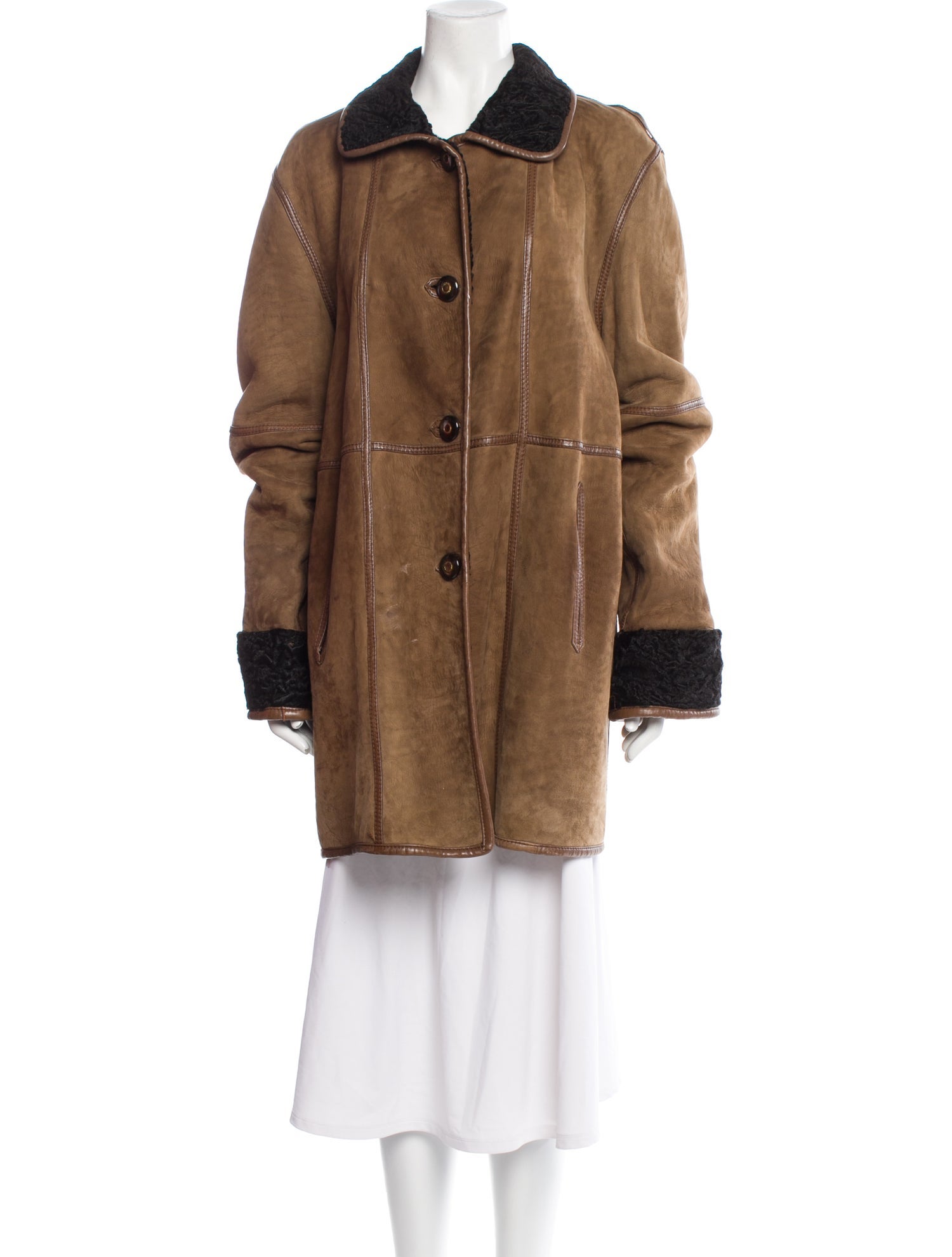 Vintage - Unbranded Reversible Shearling Fur Coat