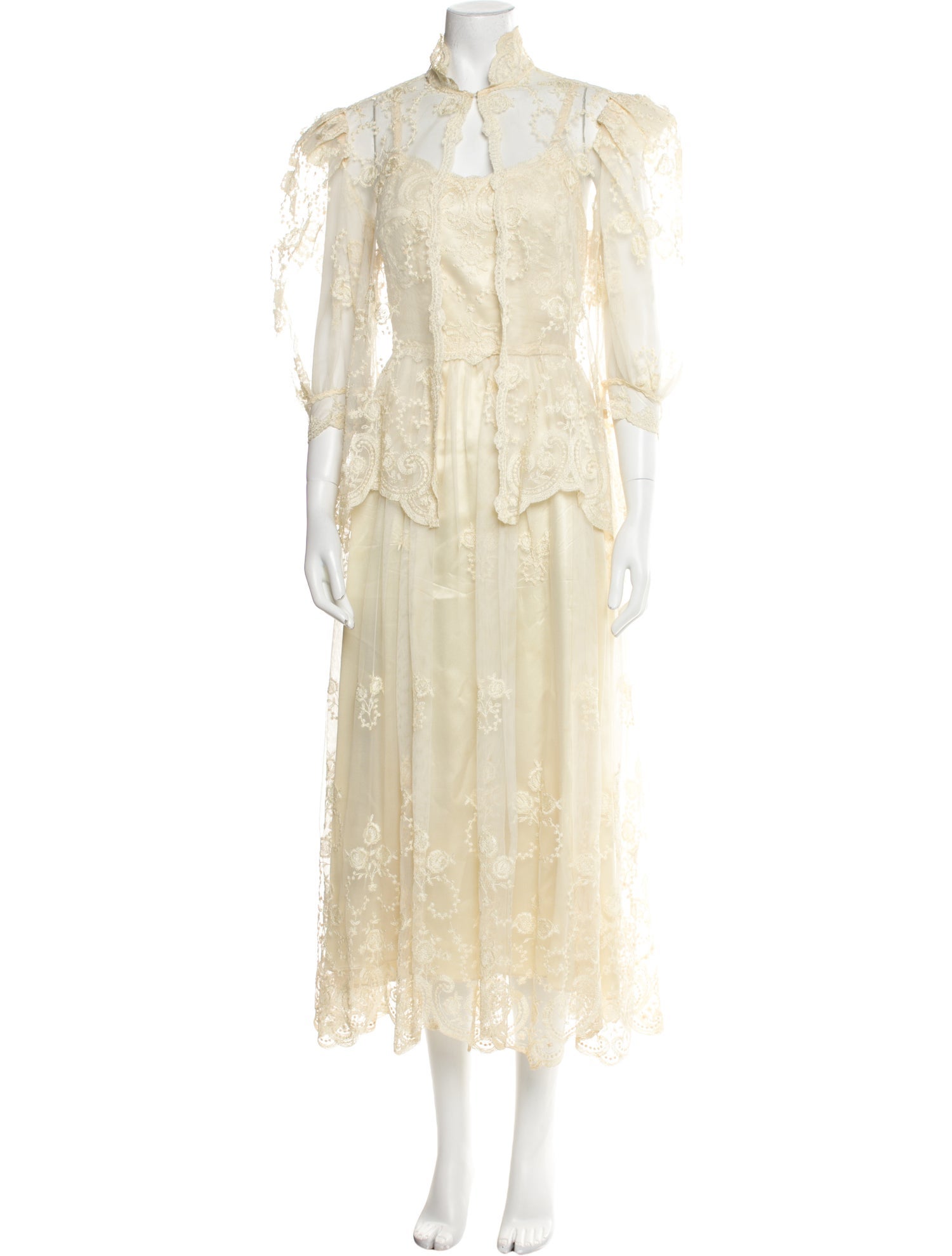 Vintage - Unbranded Vintage Printed Dress Set