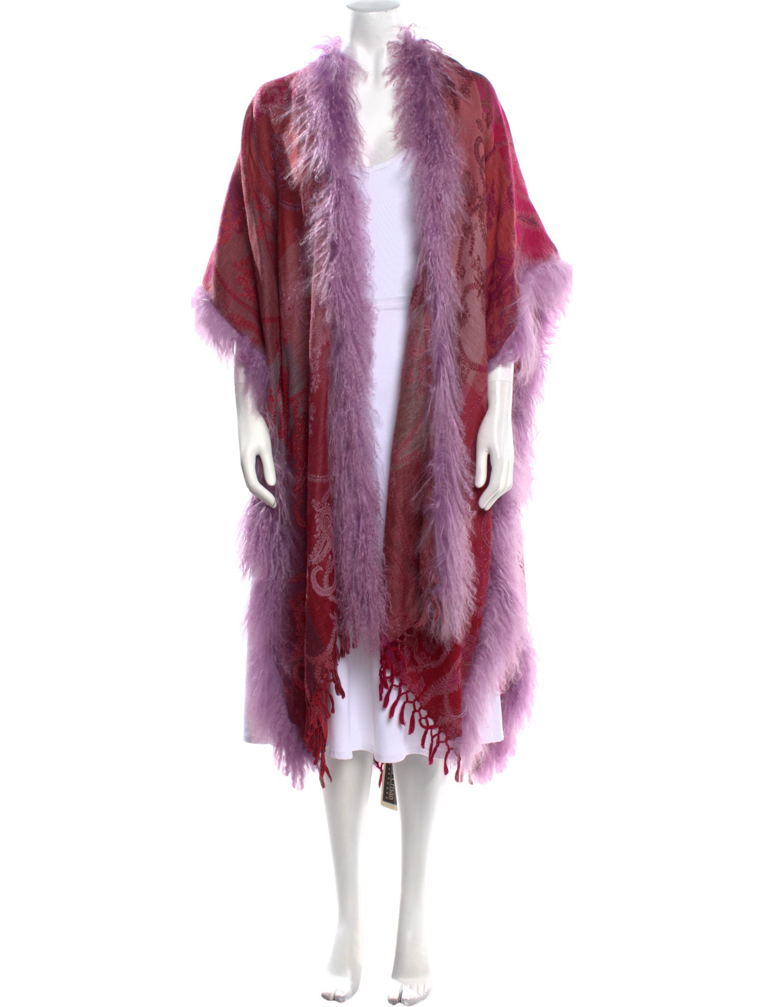 Vintage - Unbranded Lamb Fur Shawl