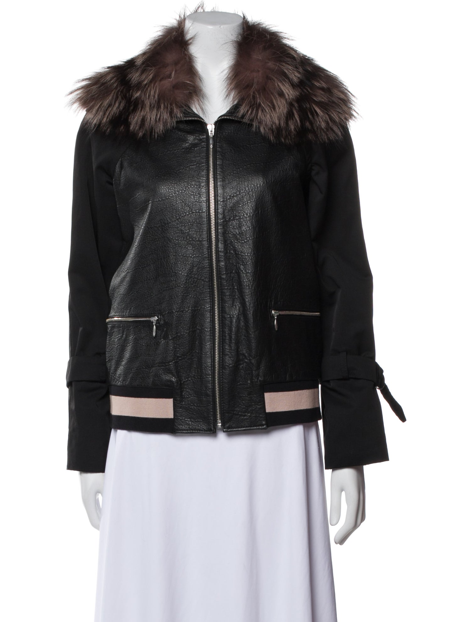 Vintage - Unbranded Leather Bomber Jacket