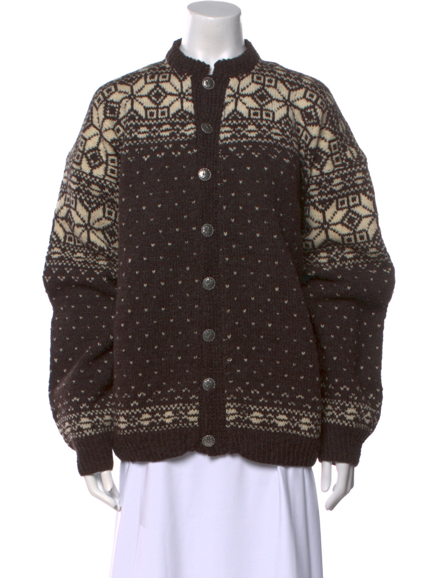 Vintage - Unbranded Wool Printed Sweater