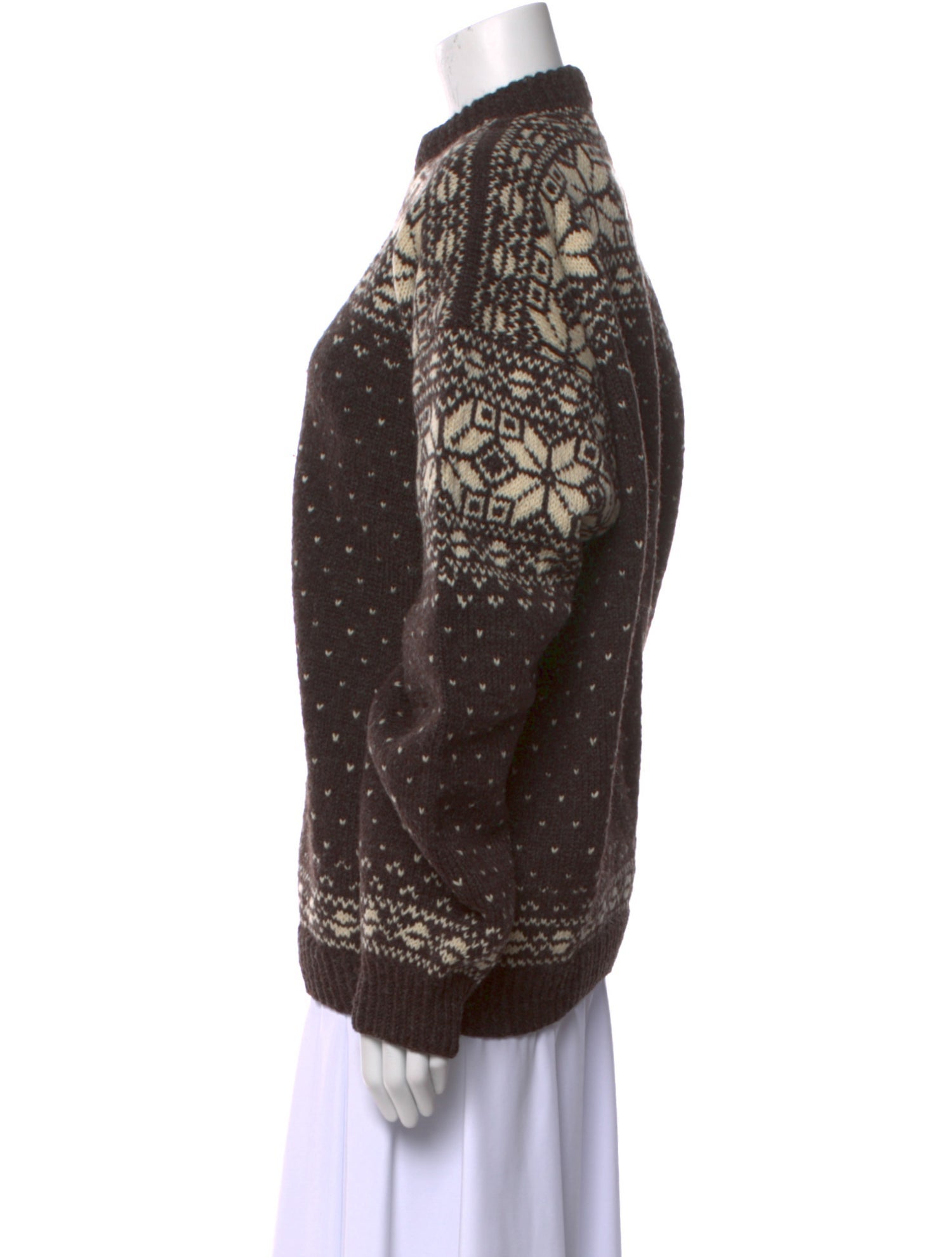 Vintage - Unbranded Wool Printed Sweater