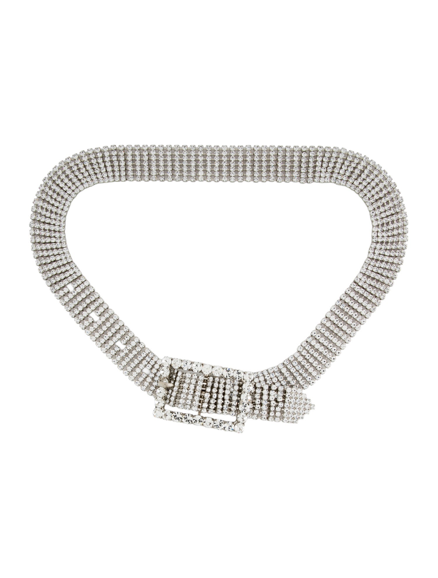 Vintage - Unbranded Metal Crystal Embellishments Waist Belt