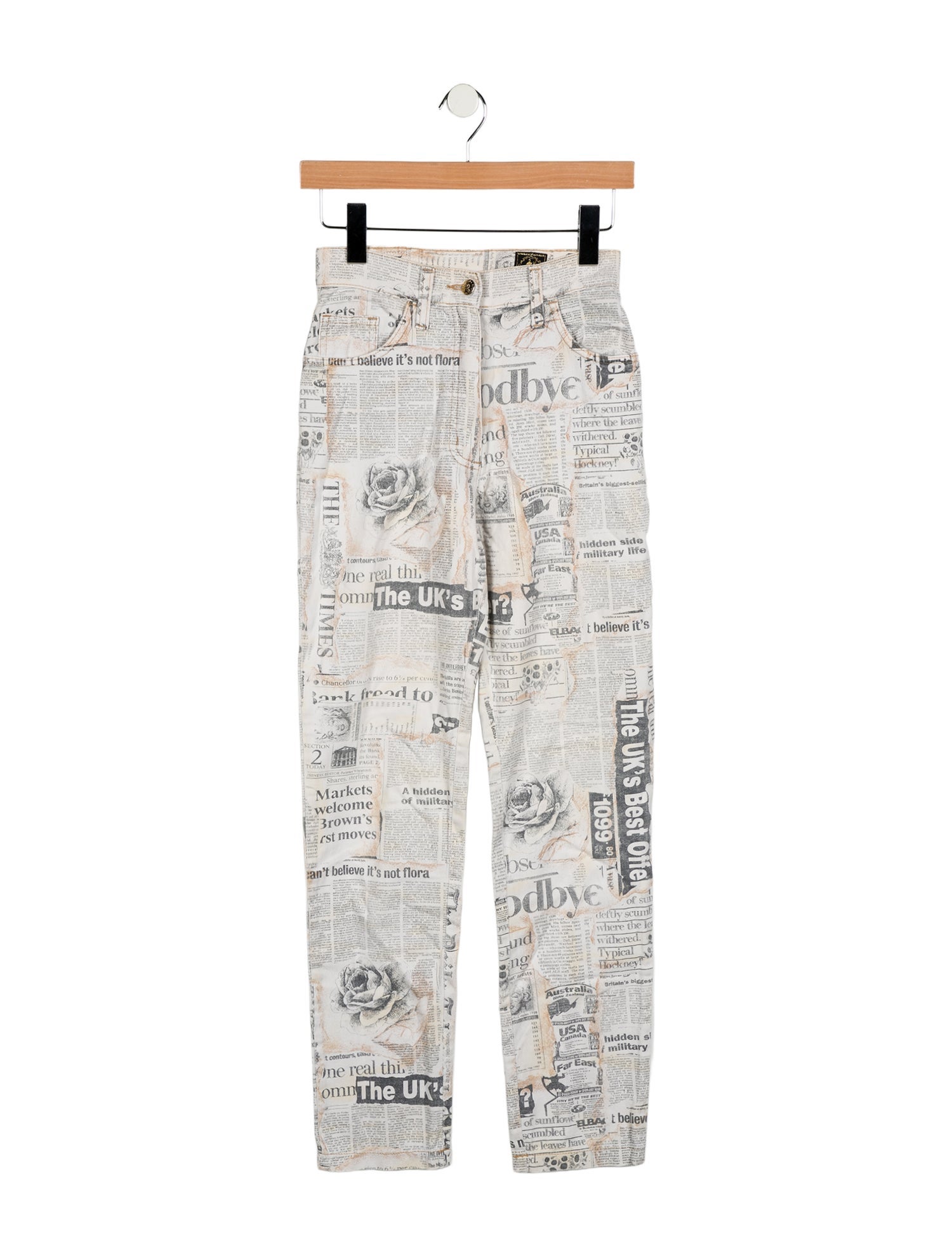 Vintage - Unbranded High-Rise Straight Leg Jeans