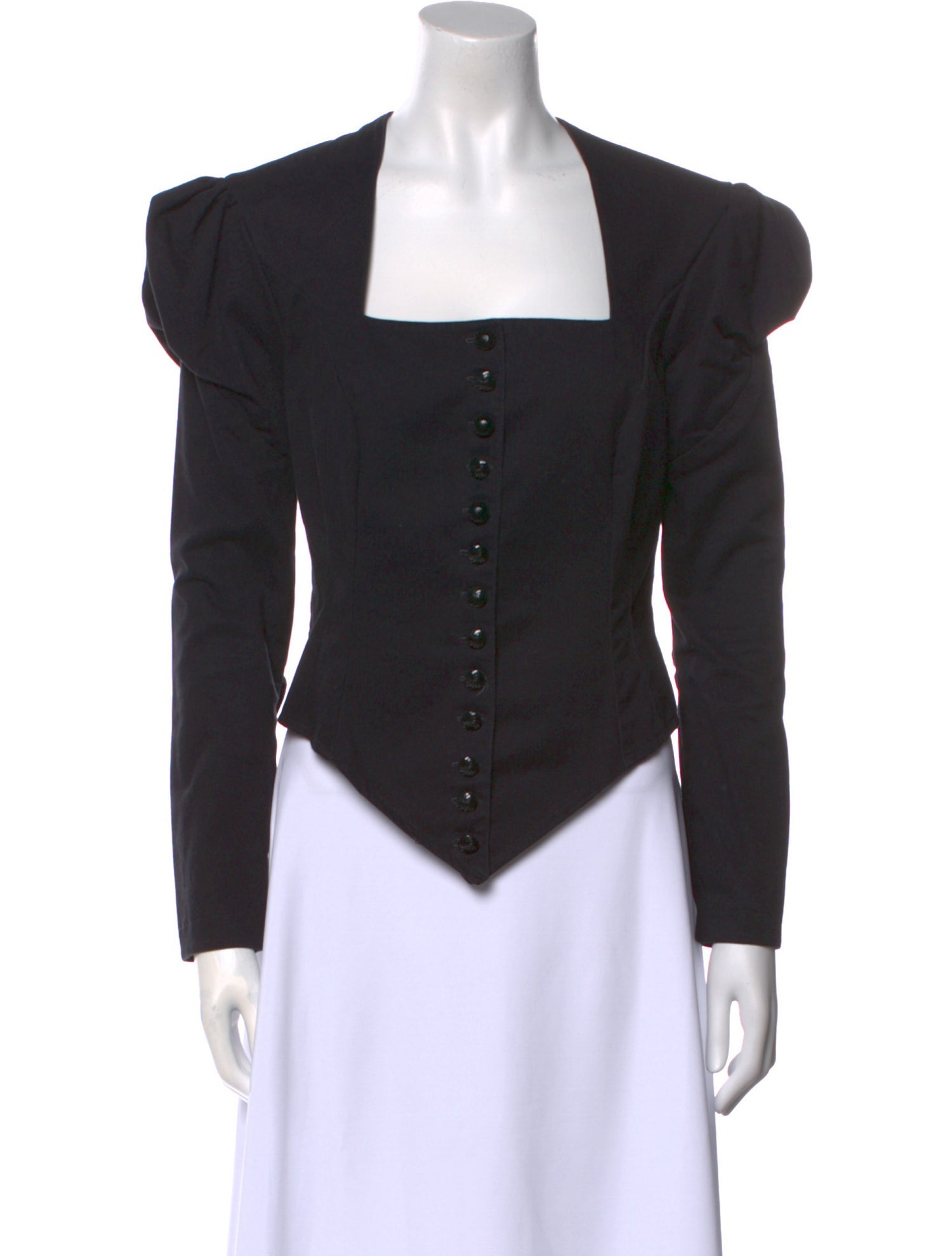 Vintage - Unbranded Square Neckline Long Sleeve Top