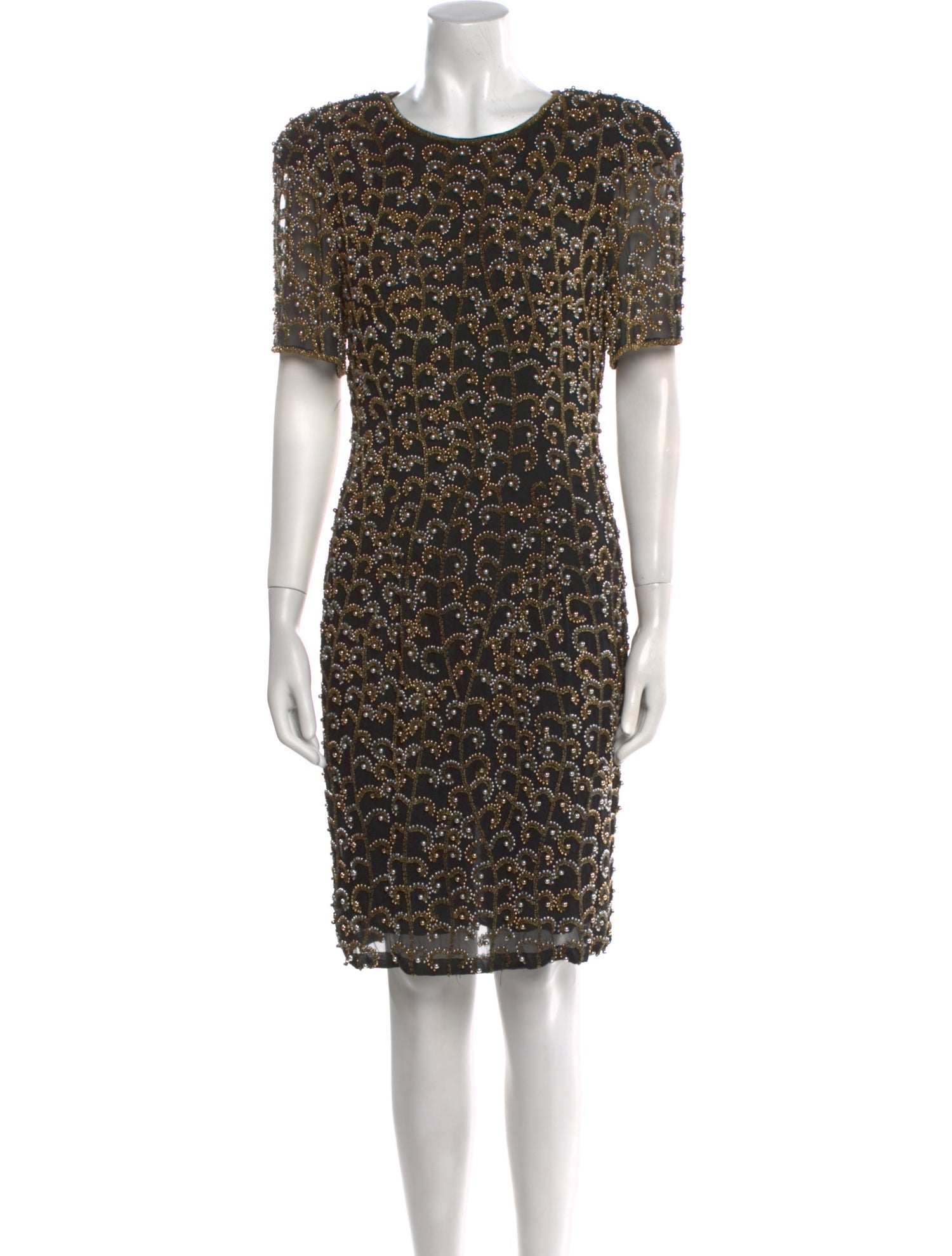 Vintage - Unbranded Silk Knee-Length Dress