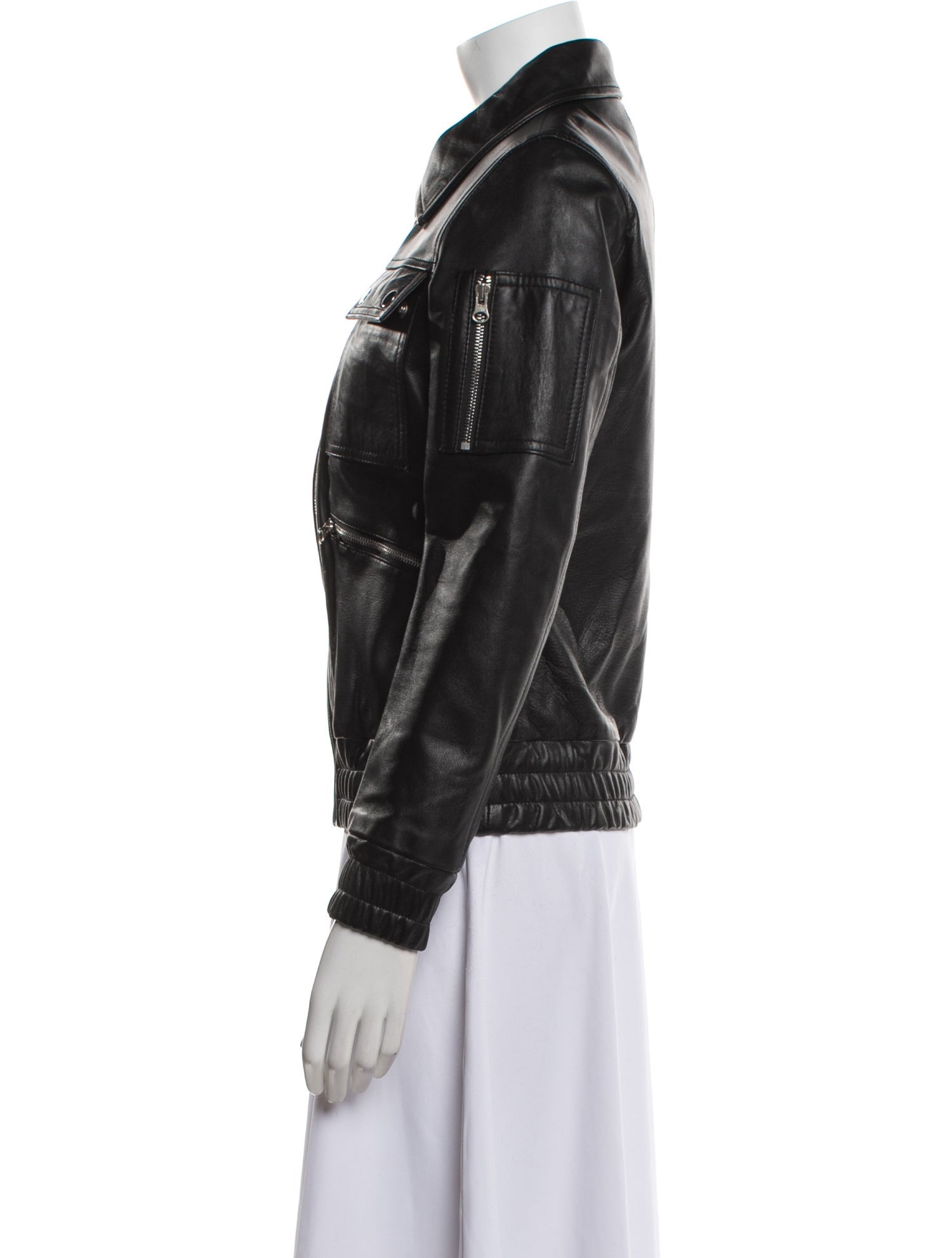 Vintage - Unbranded Leather Biker Jacket