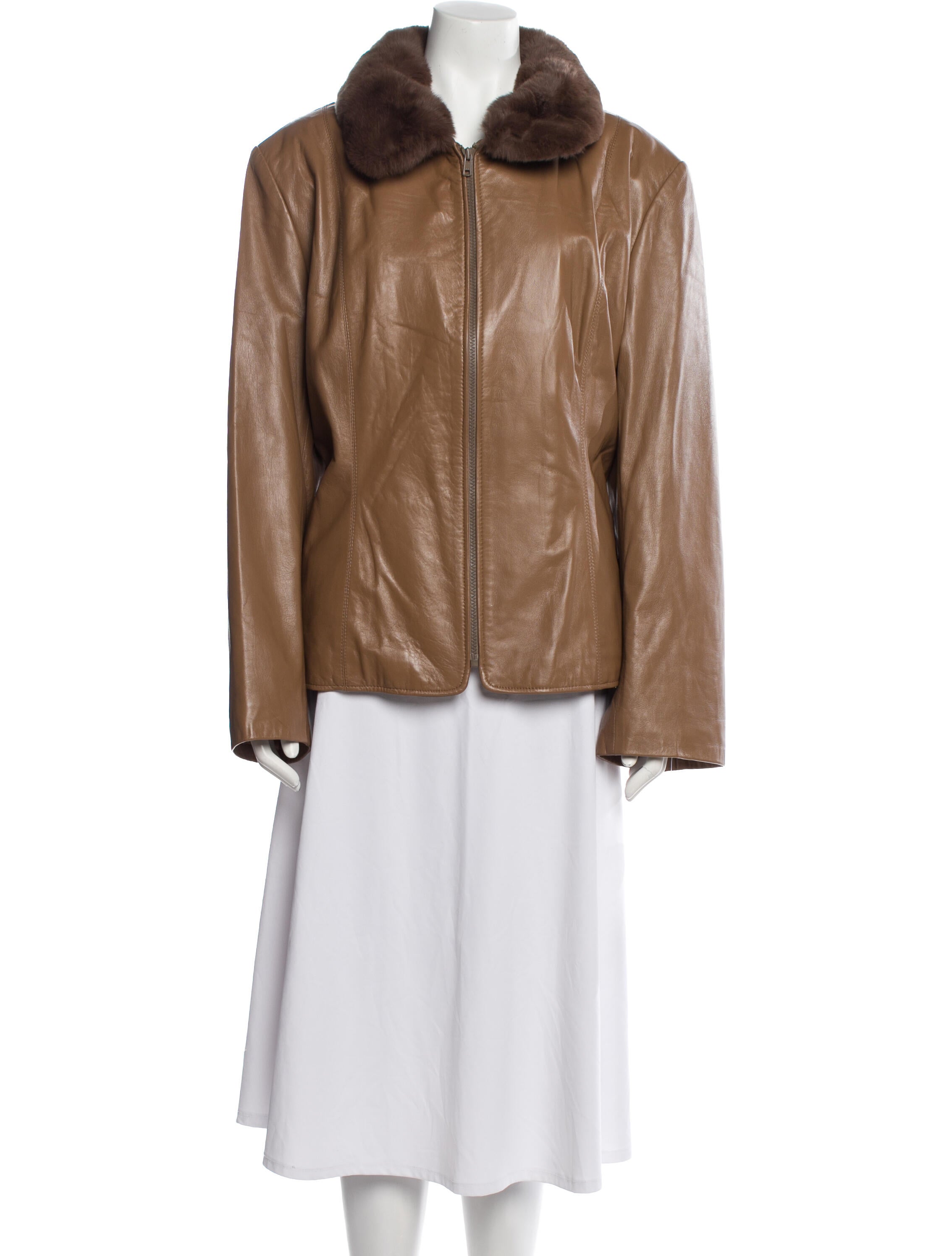 Vintage - Unbranded Leather Fur Coat