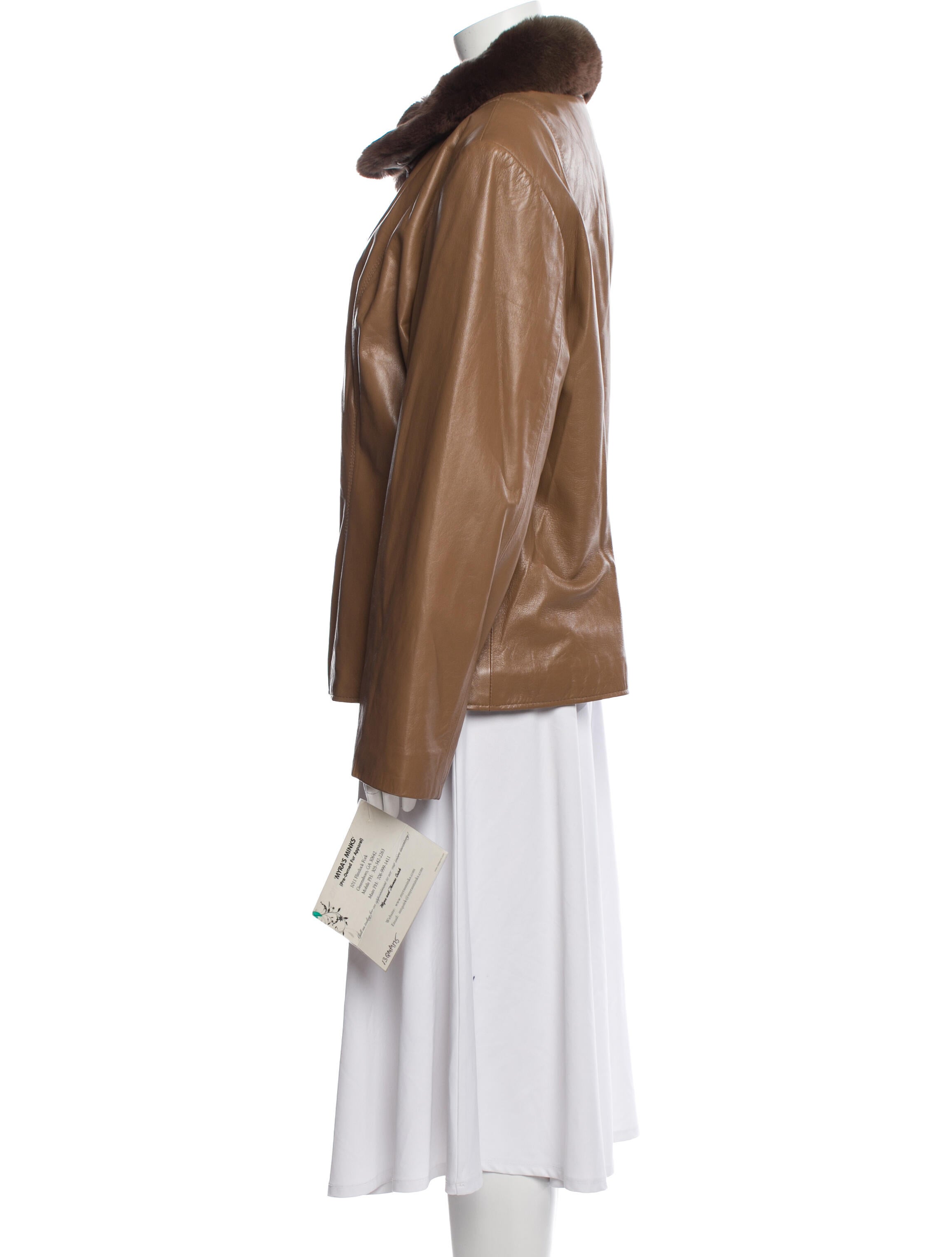 Vintage - Unbranded Leather Fur Coat