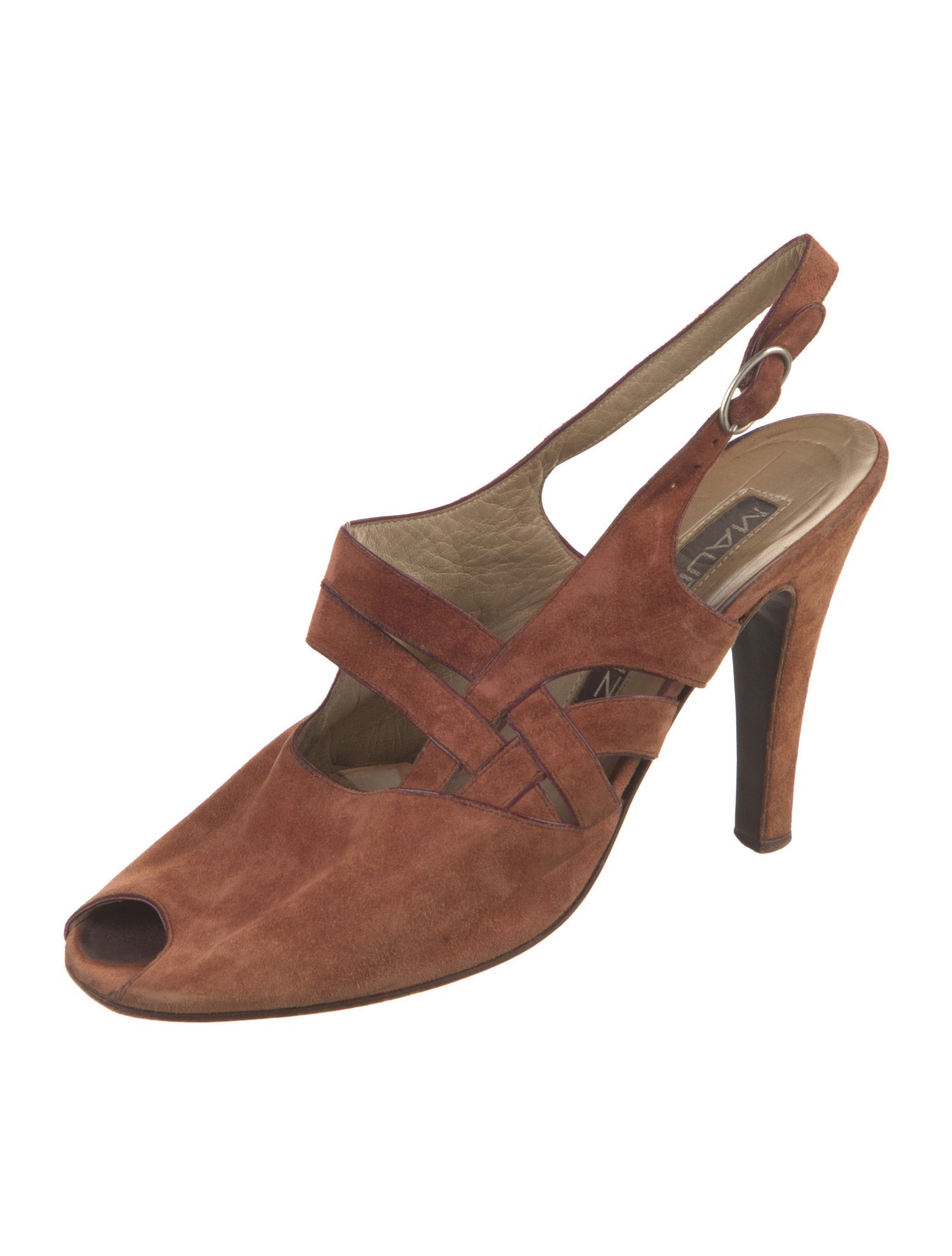 Vintage - Unbranded Vintage Suede Slingback Pumps