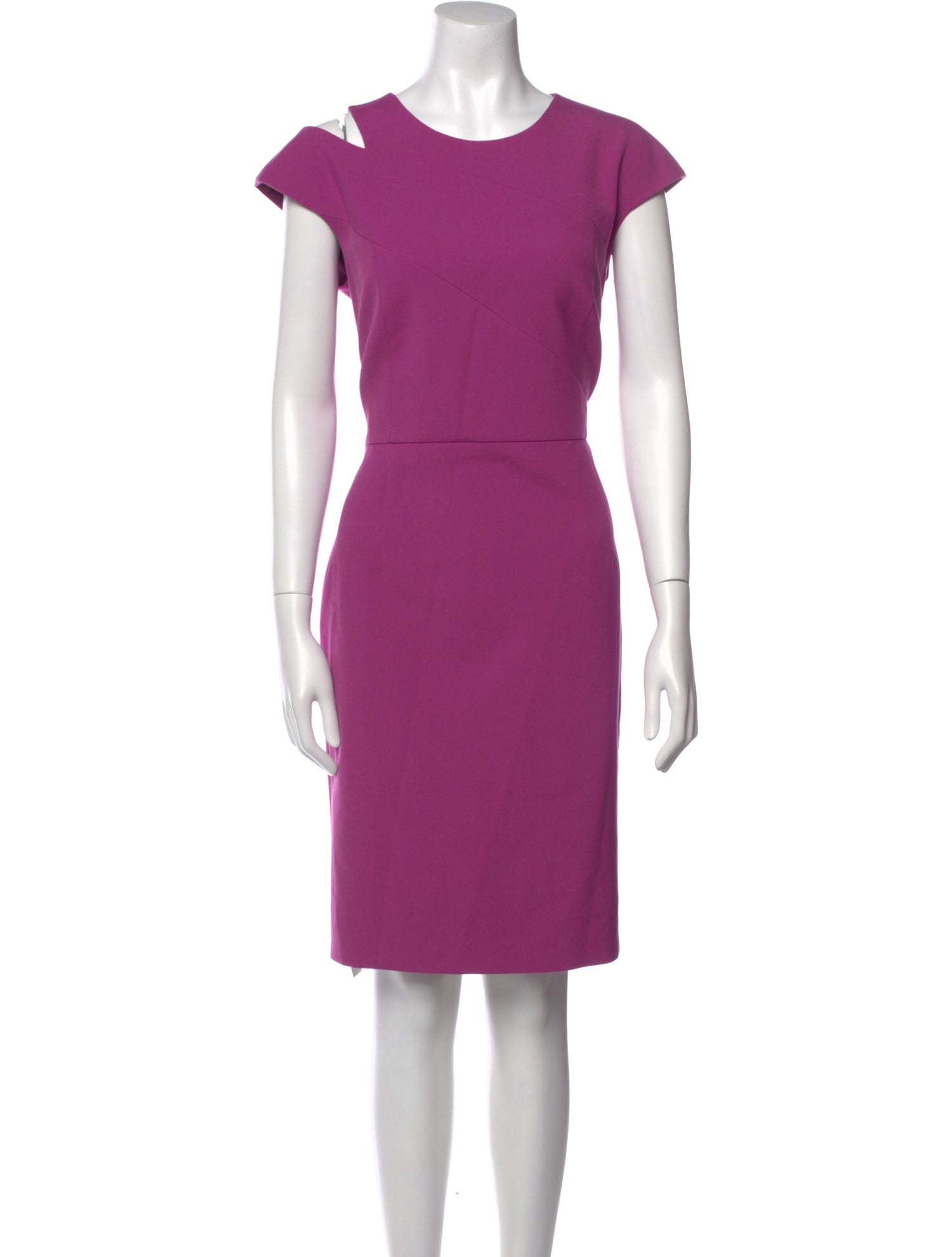 Vintage - Unbranded Crew Neck Knee-Length Dress