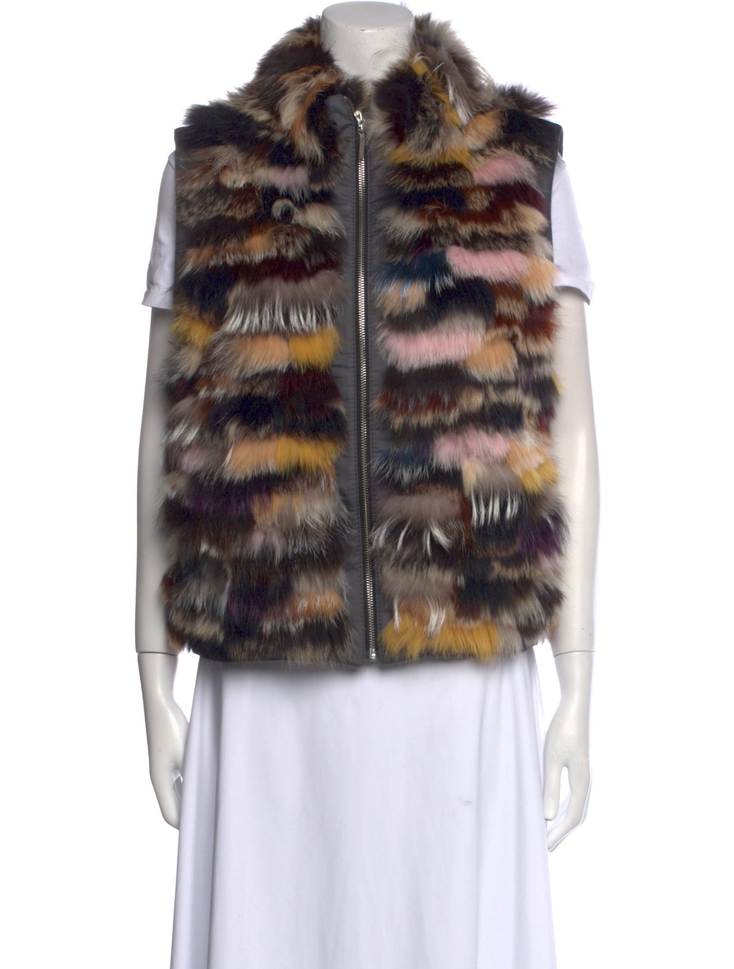 Vintage - Unbranded Colorblock Pattern Turtleneck Sweater