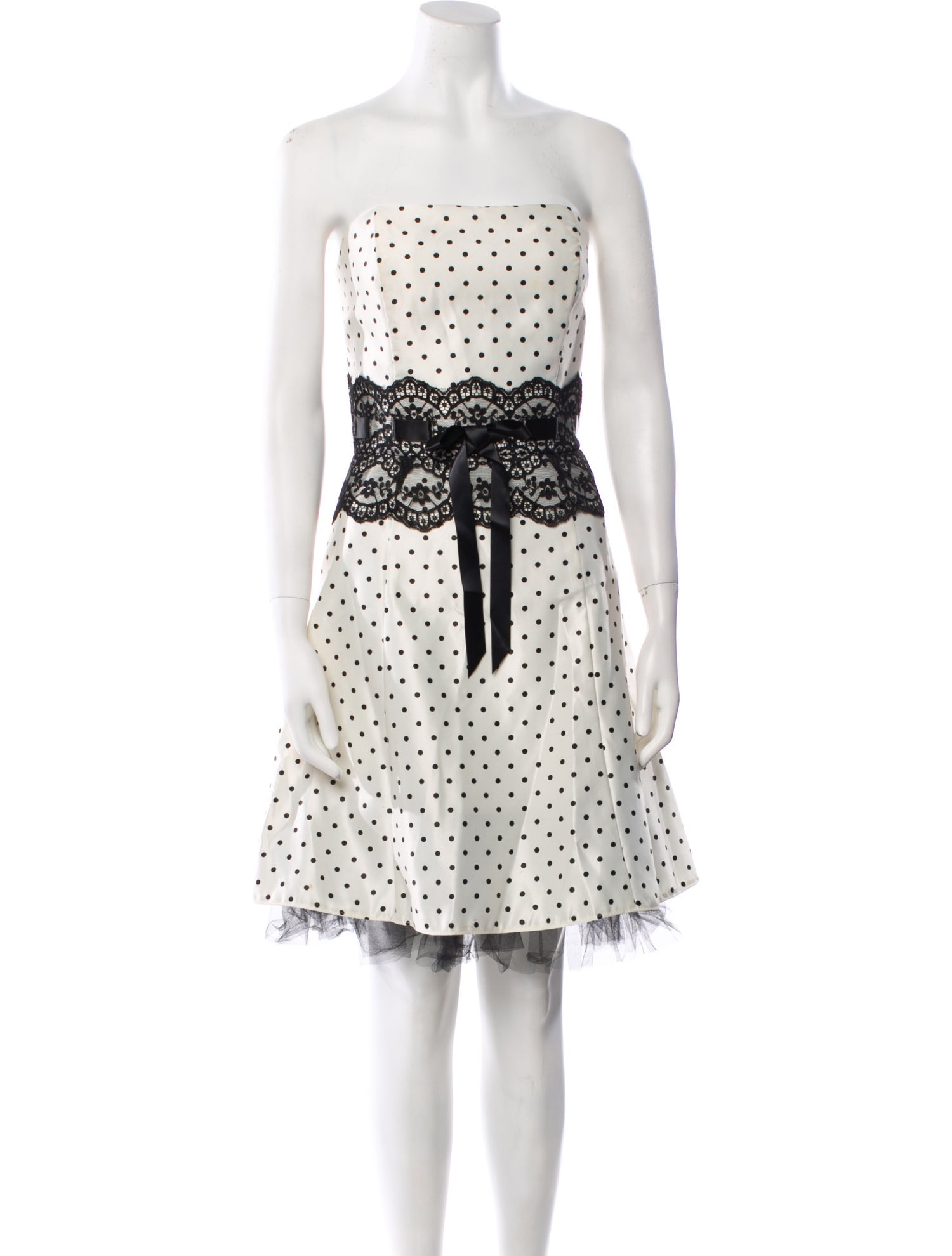 Vintage - Unbranded Polka Dot Print Mini Dress