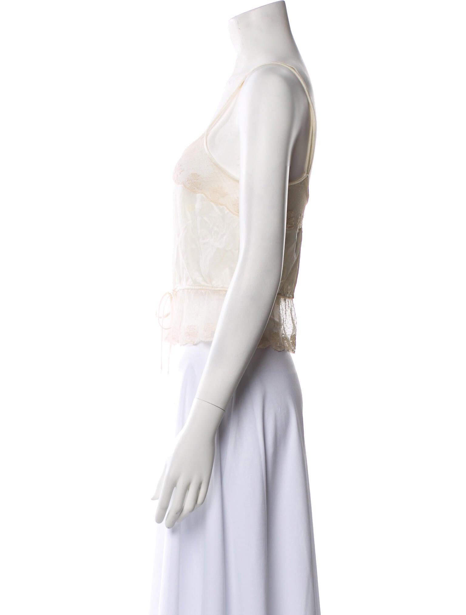 Vintage - Unbranded Vintage Scoop Neck Crop Top