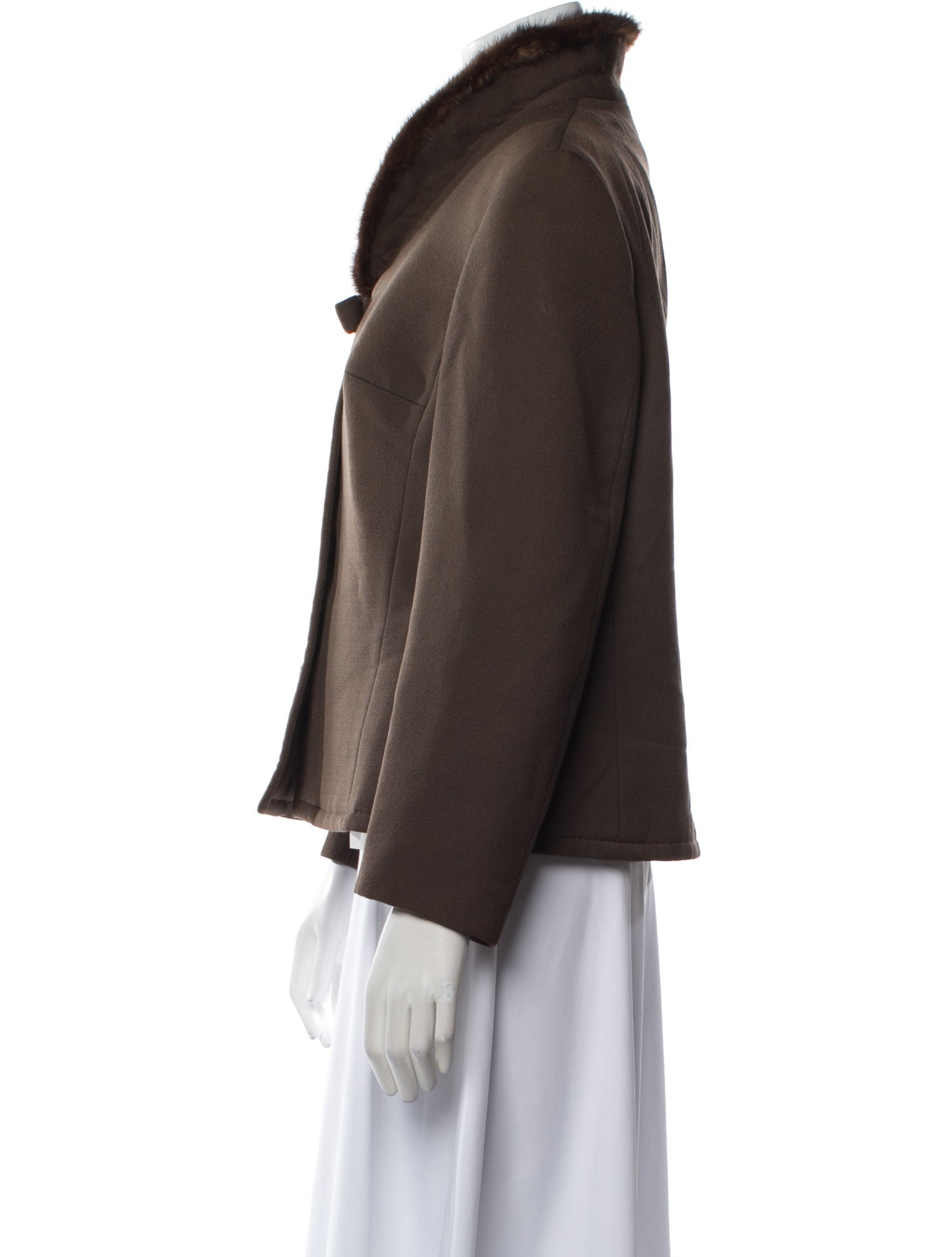 Vintage - Unbranded Wool Fur Jacket