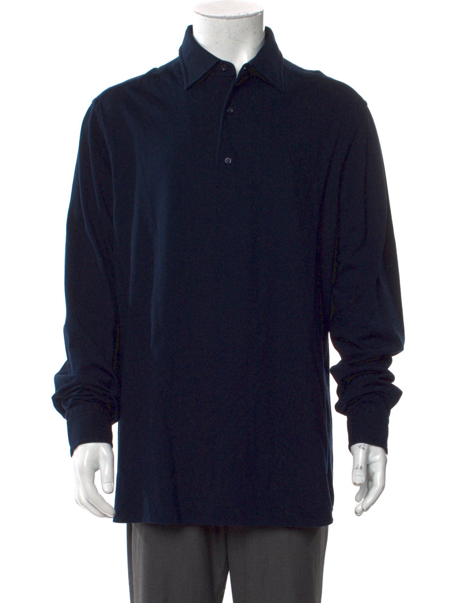 Doriani Collar Long Sleeve Polo Shirt