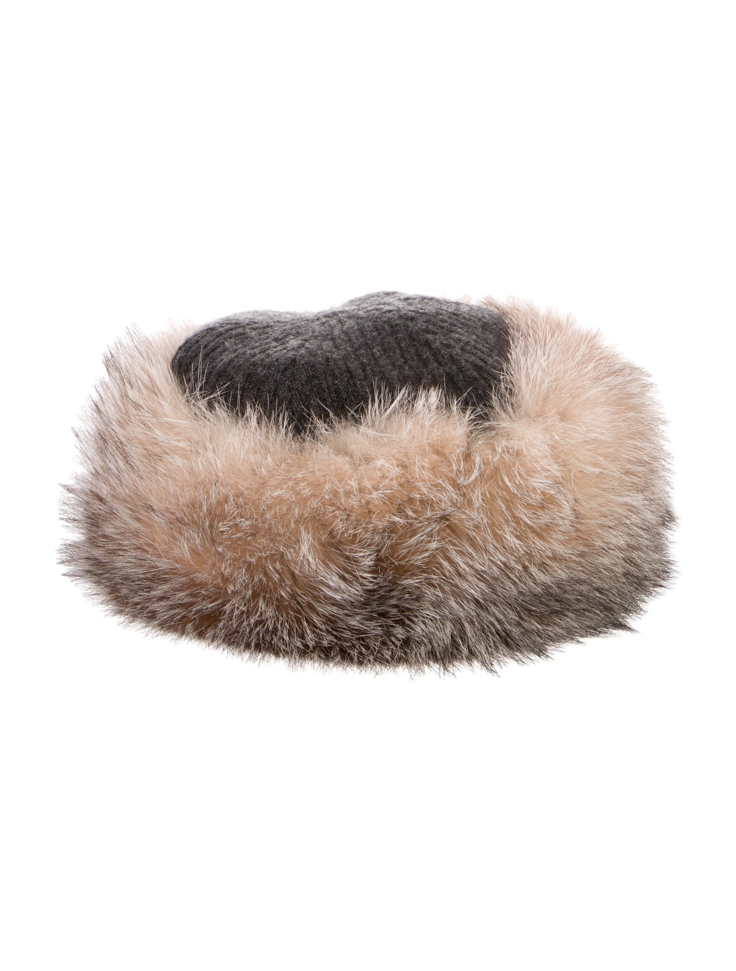 Vintage - Unbranded Fox Fur Wool Hat