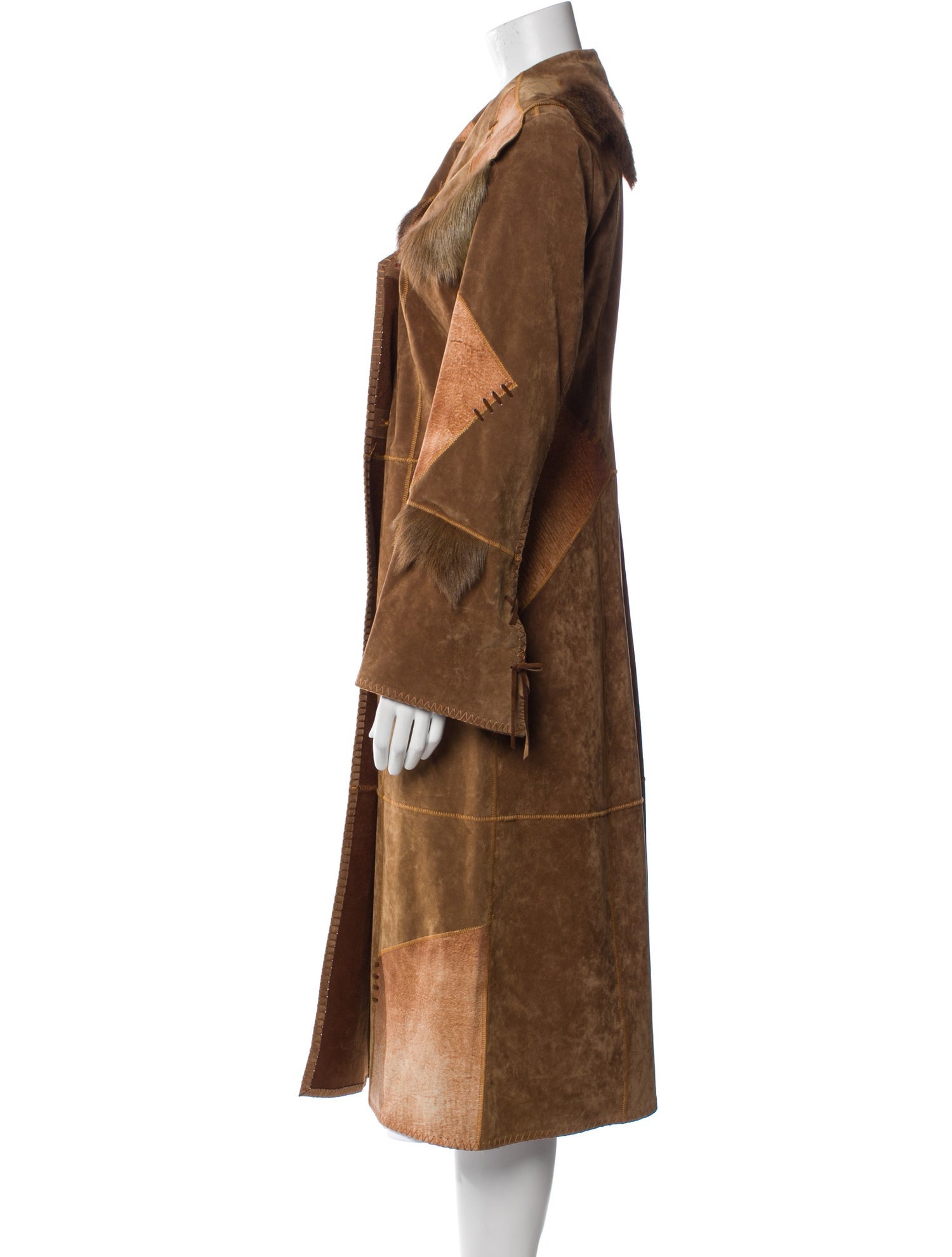 Vintage - Unbranded Vegetarian Suede Fur Coat