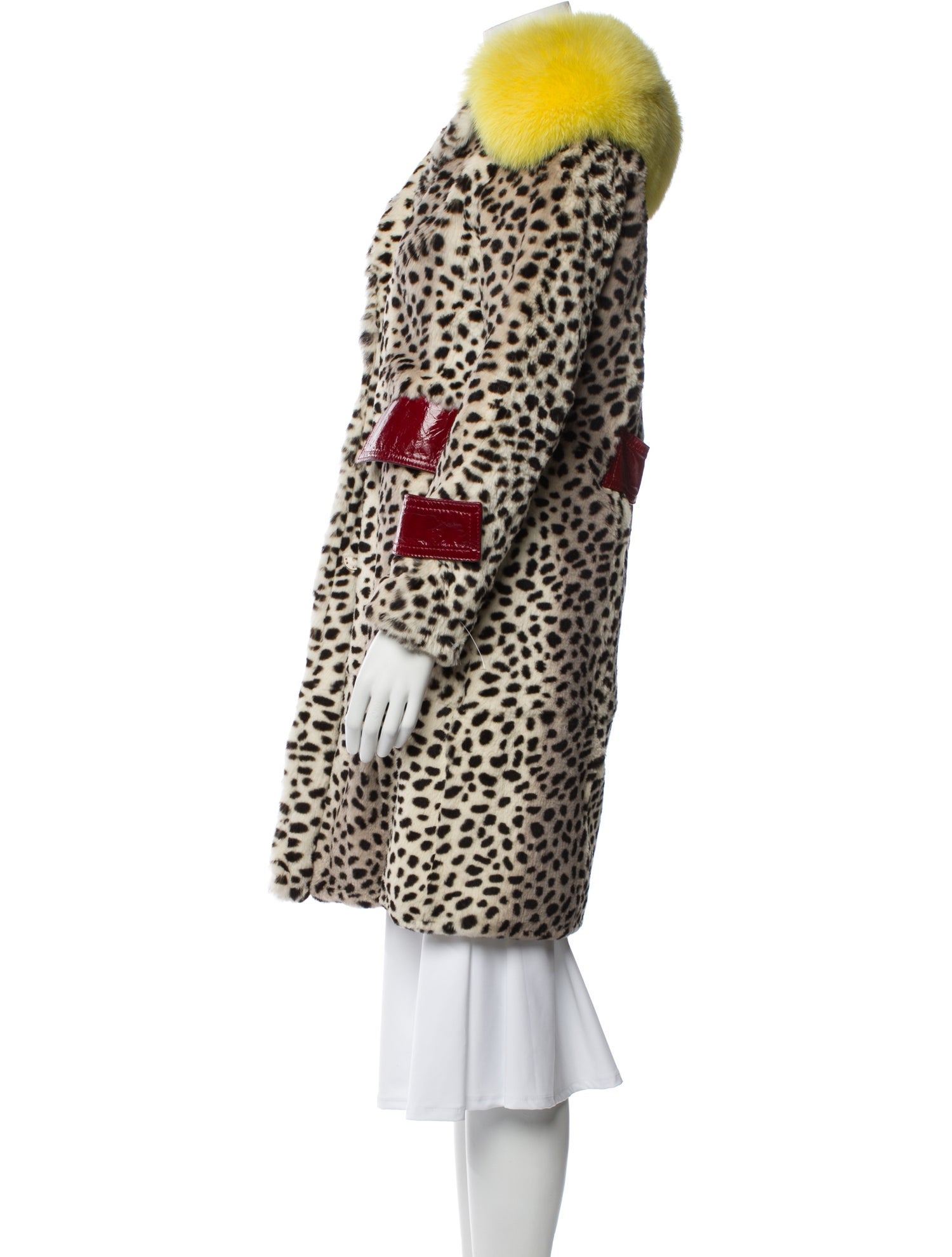 Vintage - Unbranded Fox Animal Print Fur Coat