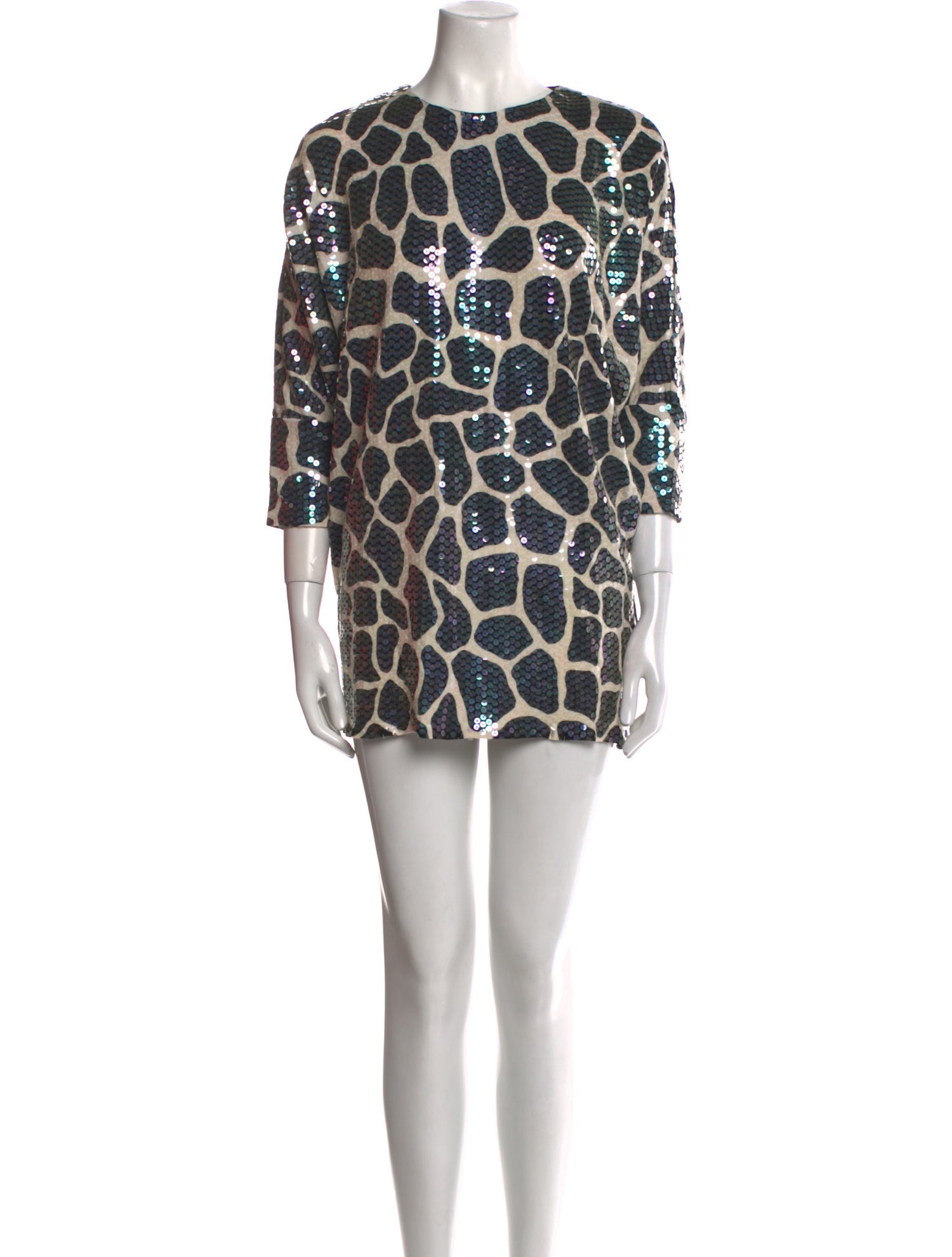 Vintage - Unbranded Printed Mini Dress