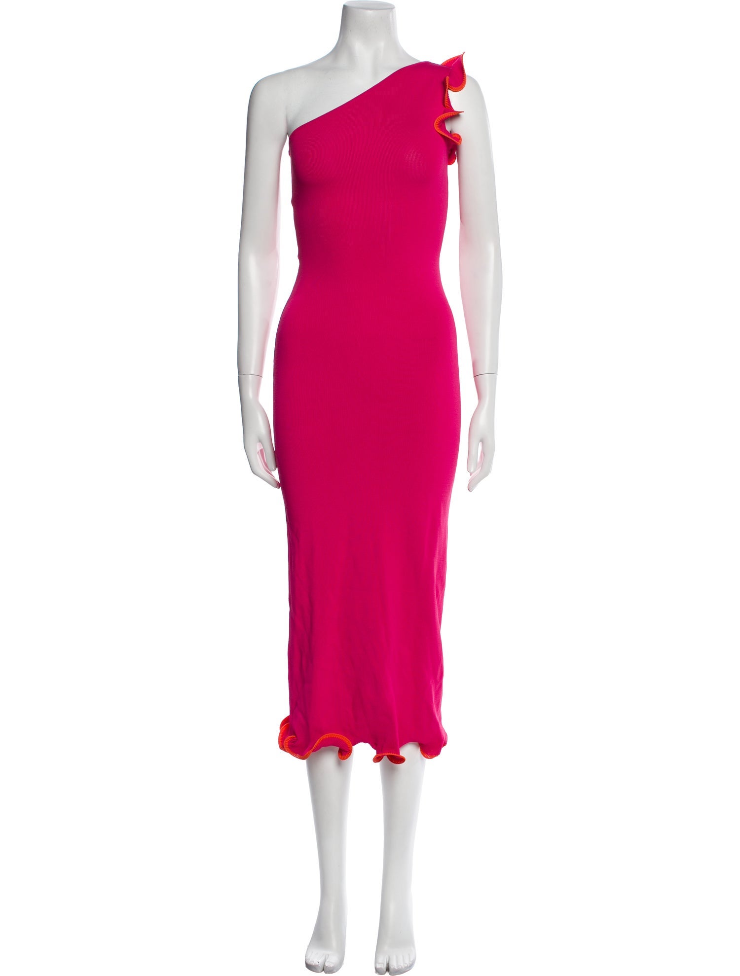 Vintage - Unbranded One-Shoulder Midi Length Dress