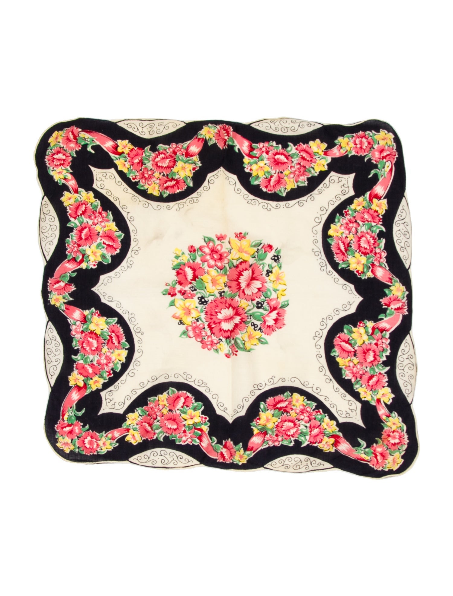 Vintage - Unbranded Floral Print Scarf