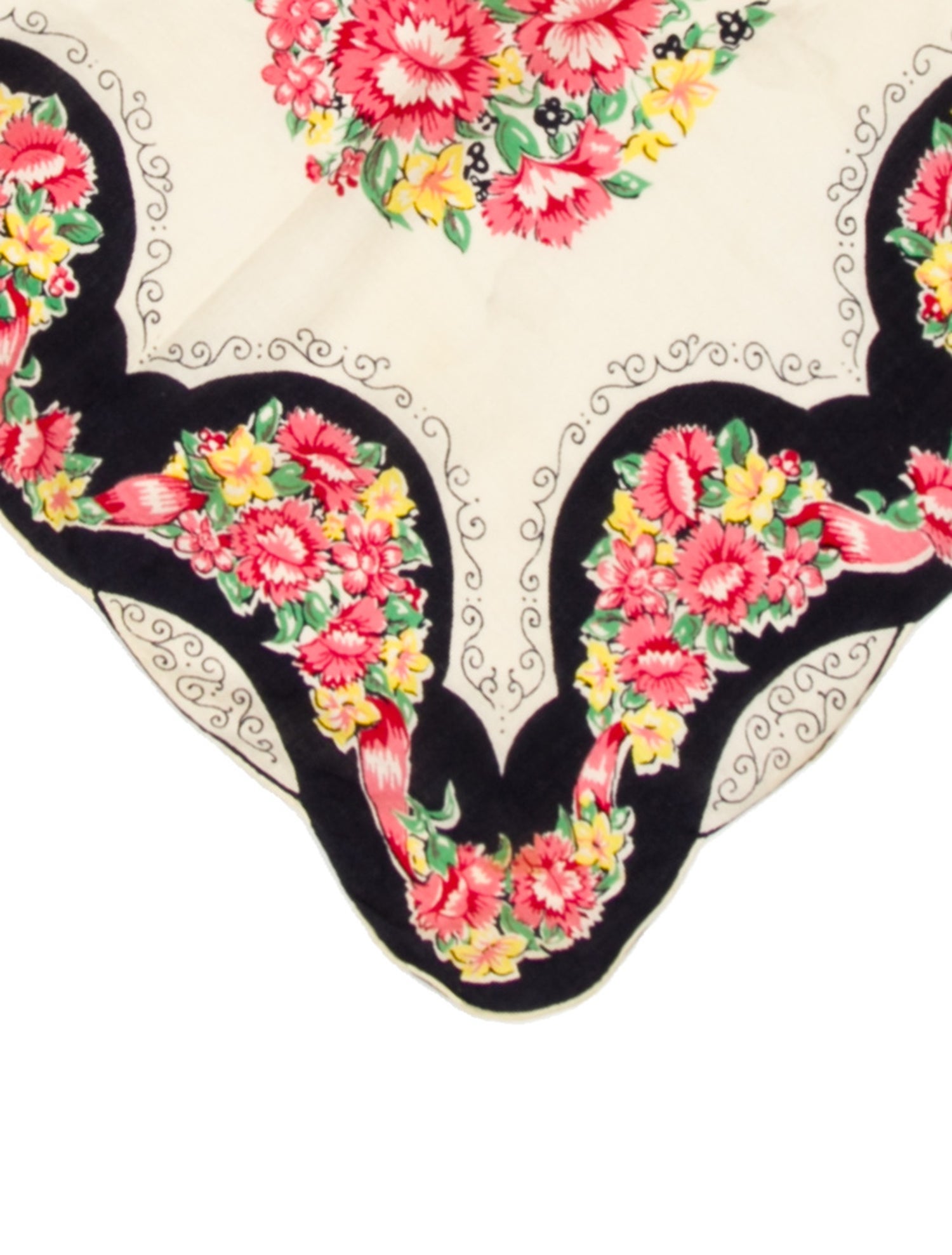 Vintage - Unbranded Floral Print Scarf